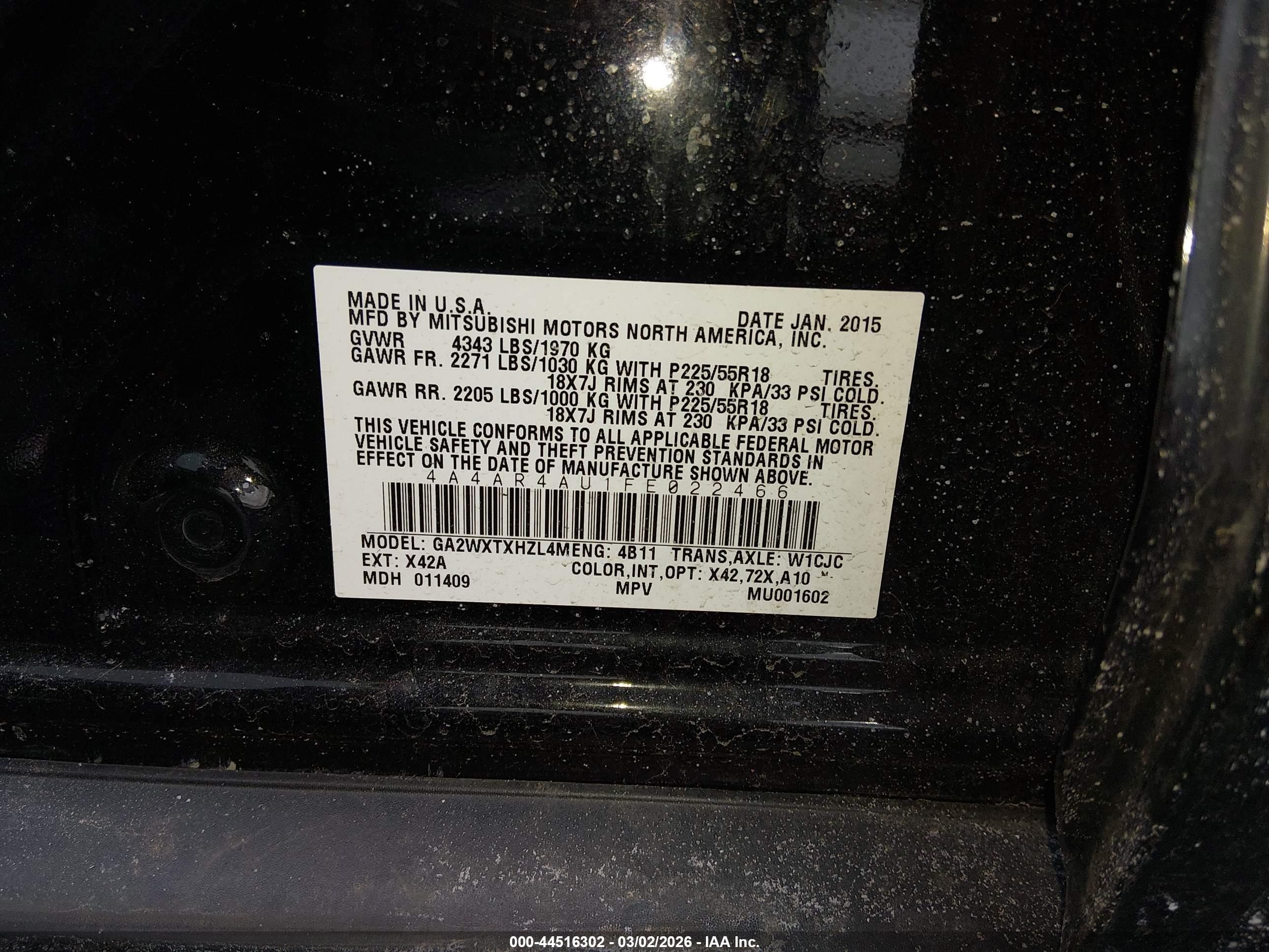 MITSUBISHI OUTLANDER image 9