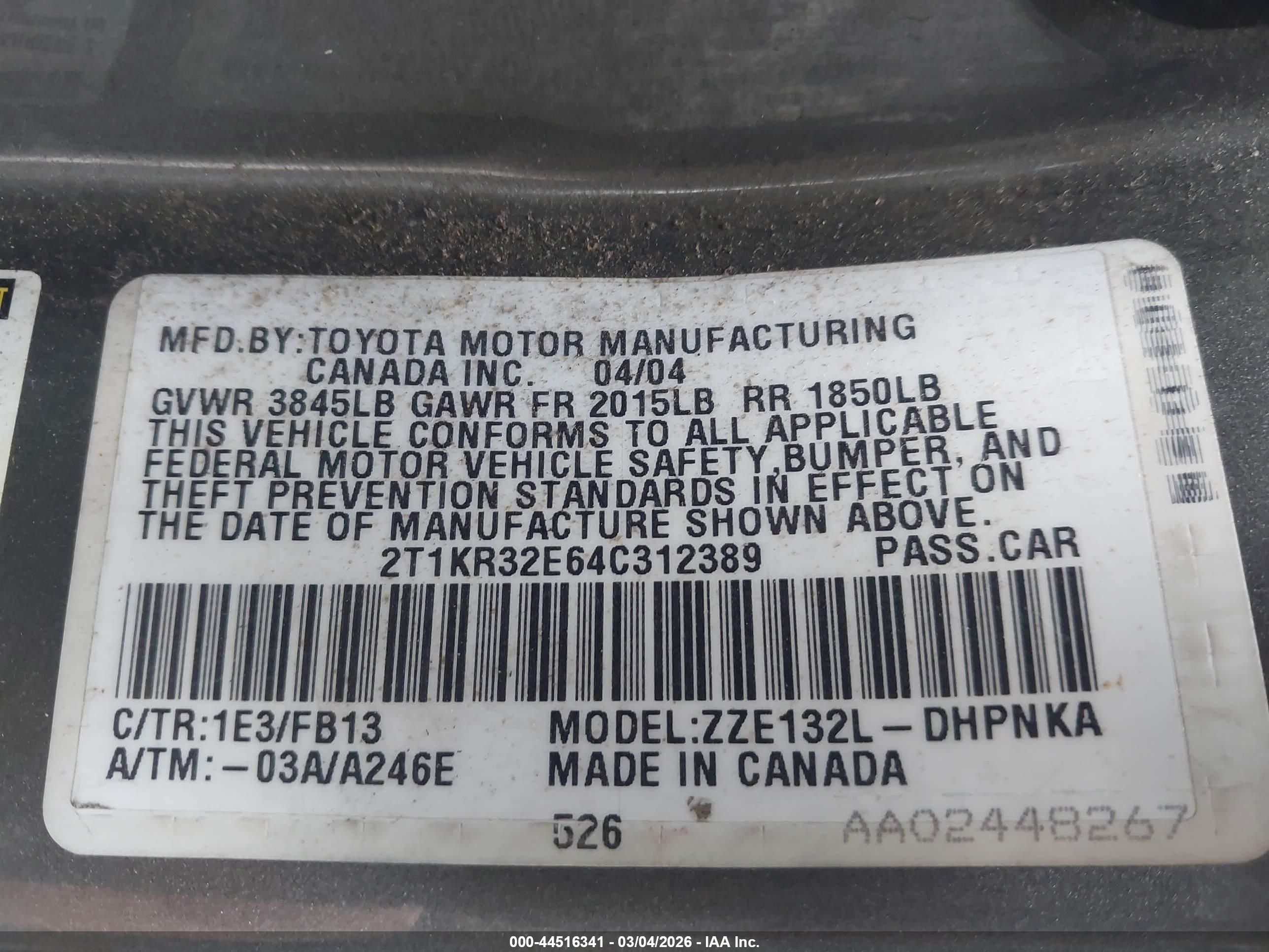 TOYOTA MATRIX image 9