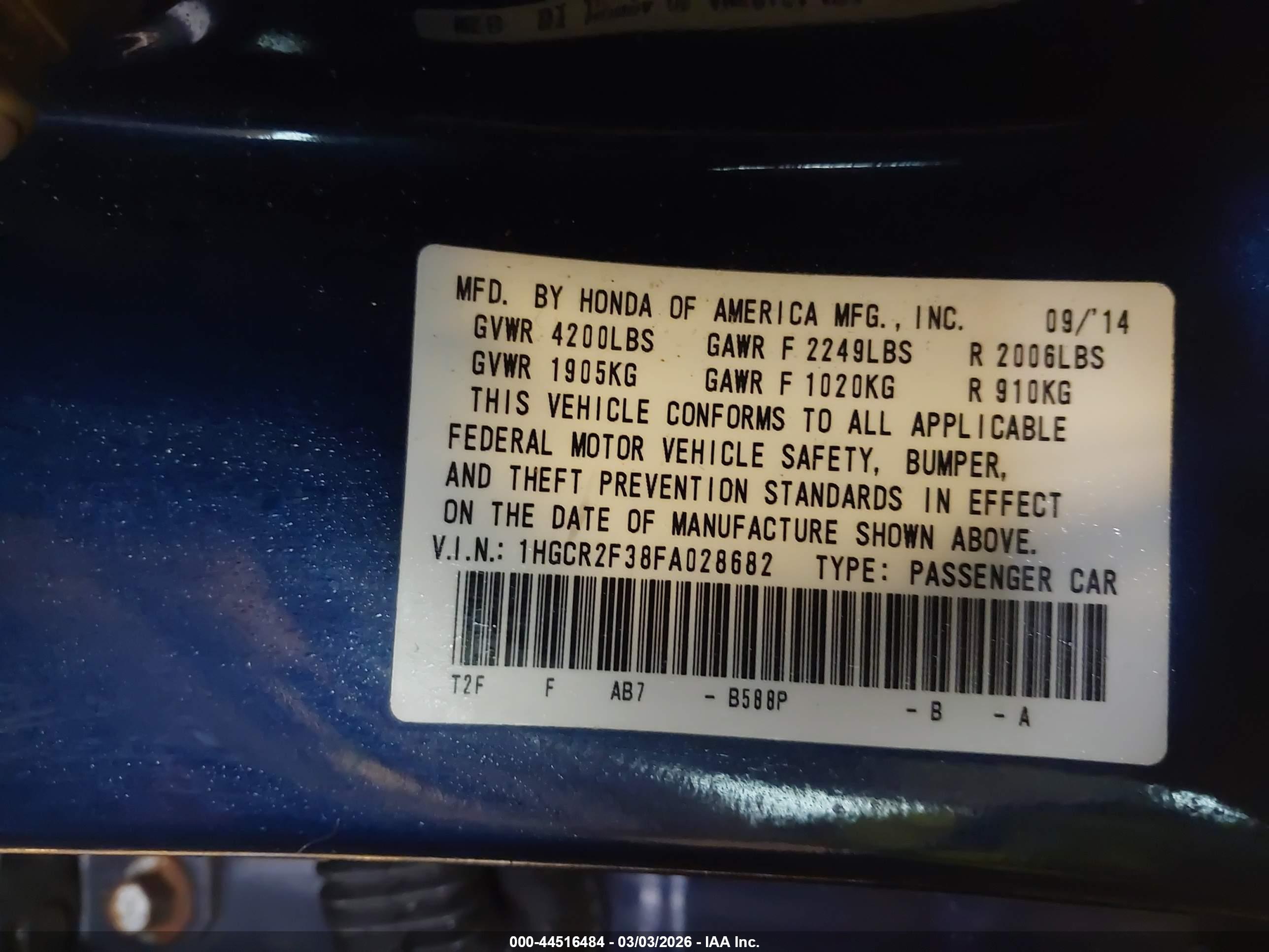 HONDA ACCORD image 9