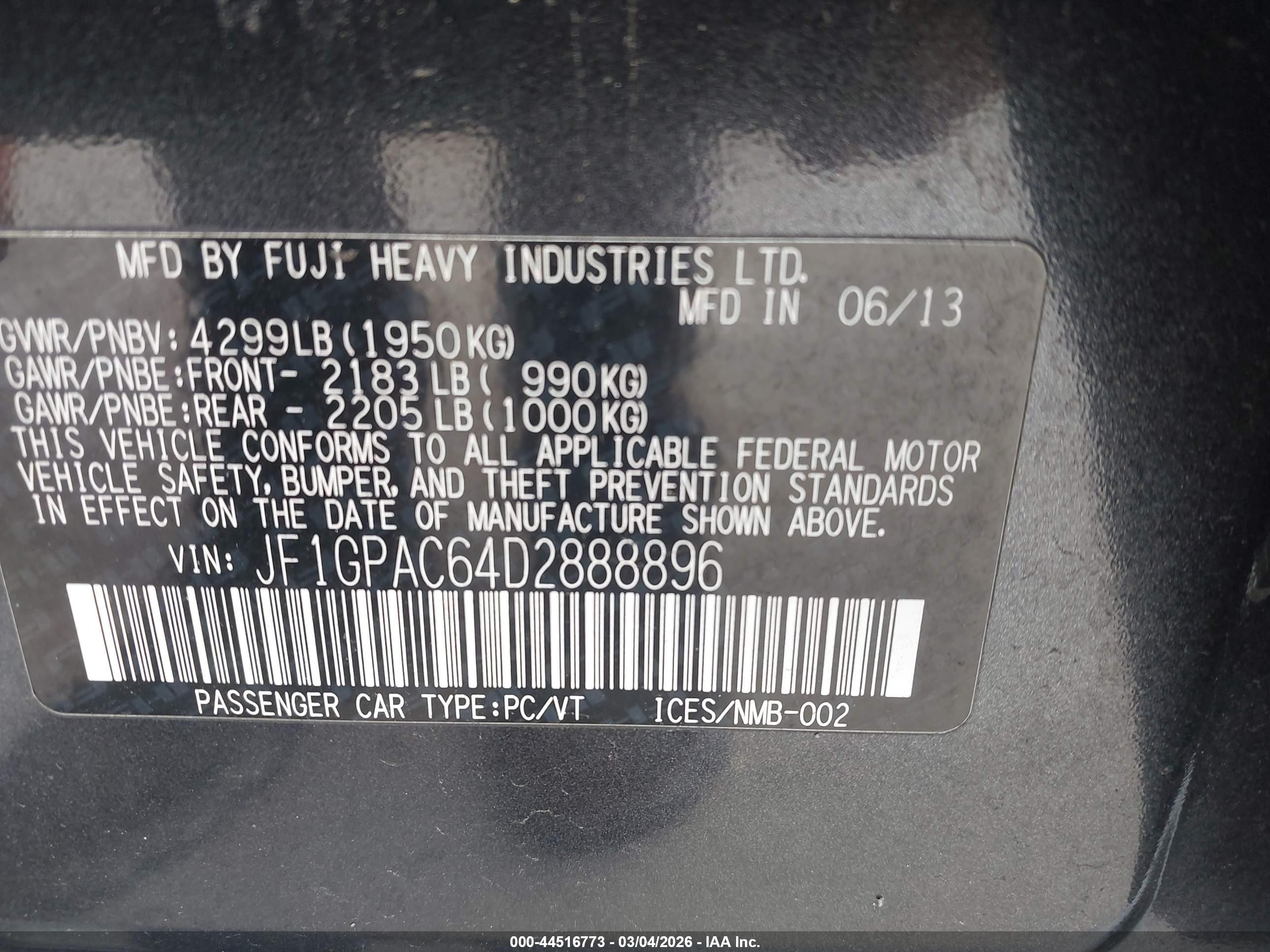 SUBARU IMPREZA image 9