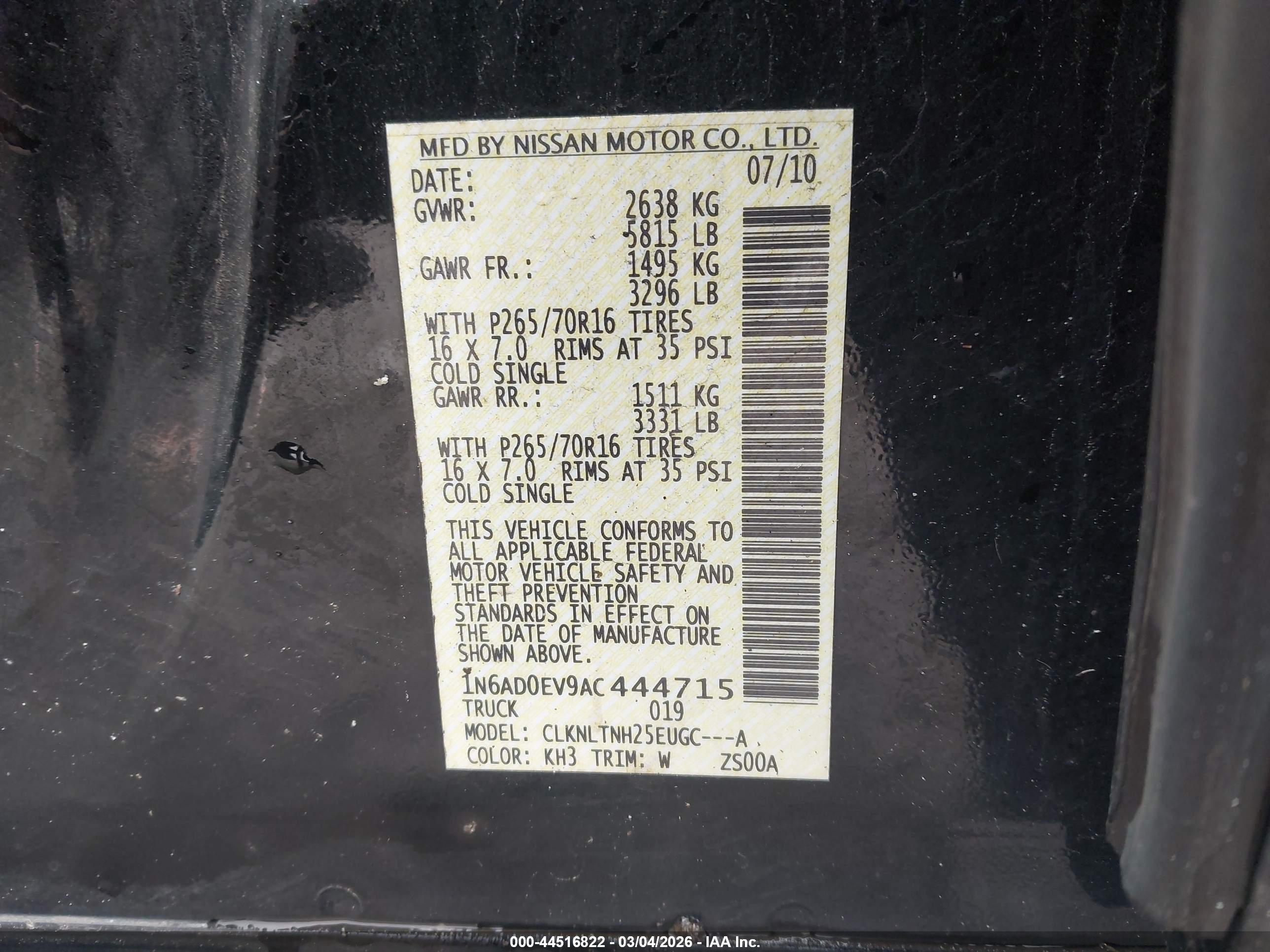 NISSAN FRONTIER image 9