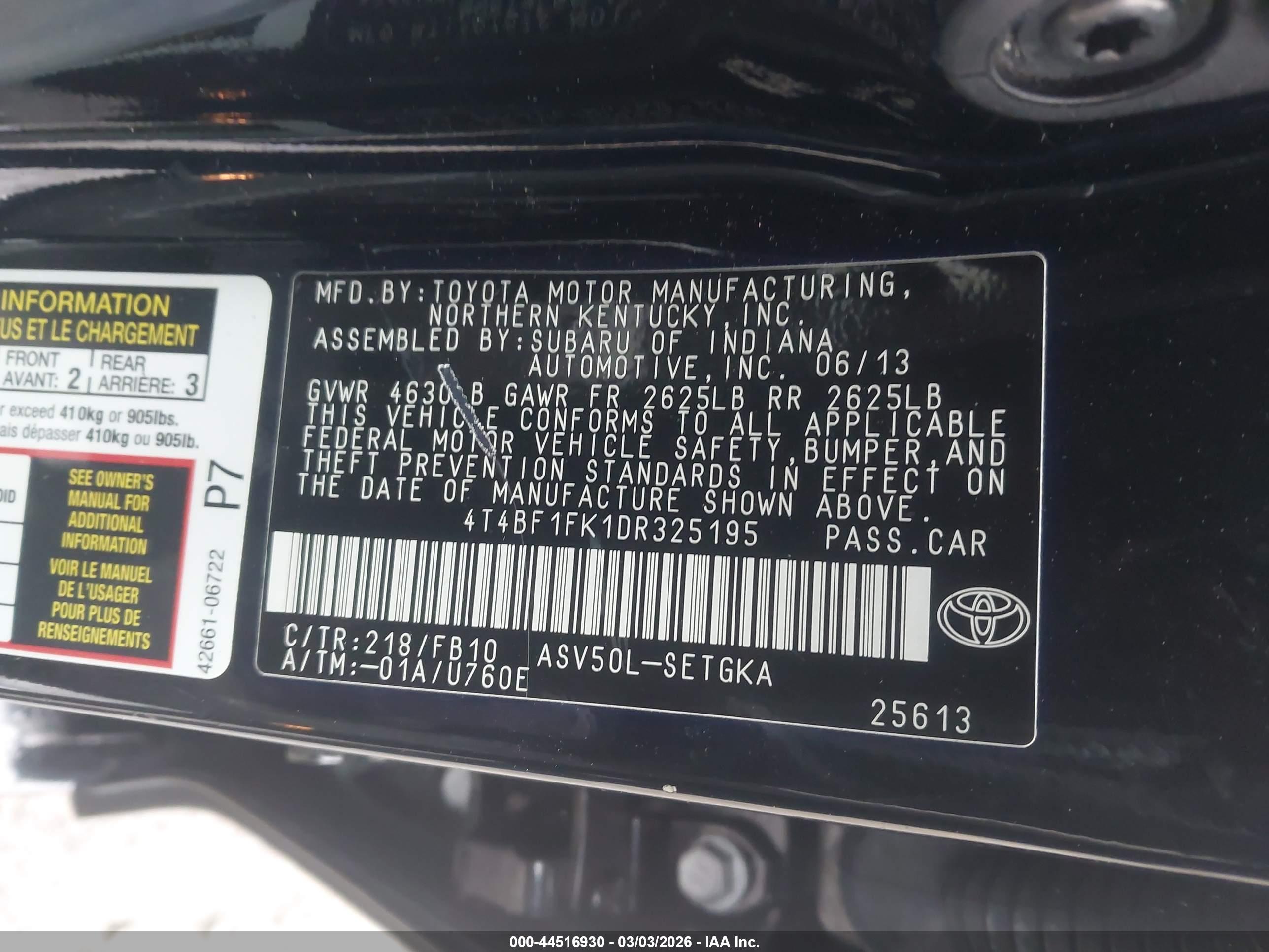 TOYOTA CAMRY image 9