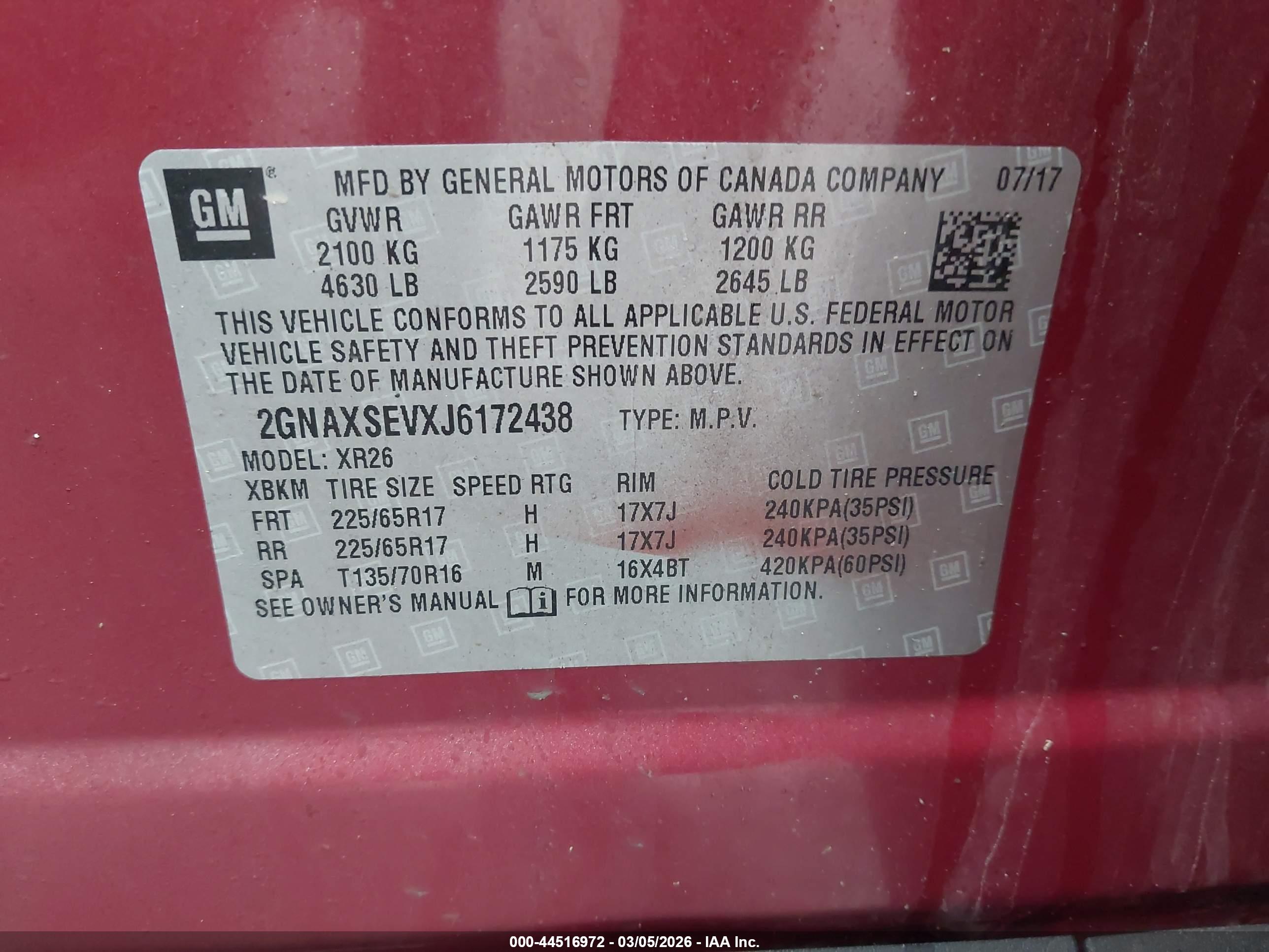 CHEVROLET EQUINOX image 9