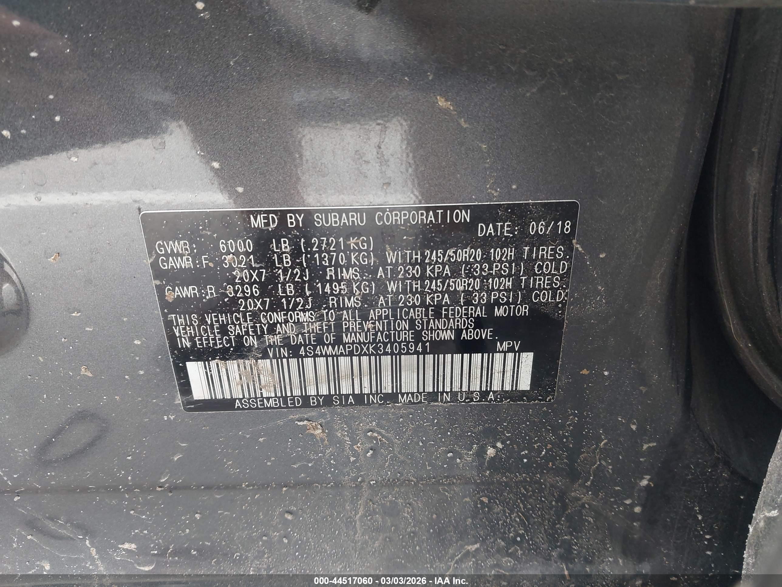 SUBARU ASCENT image 9