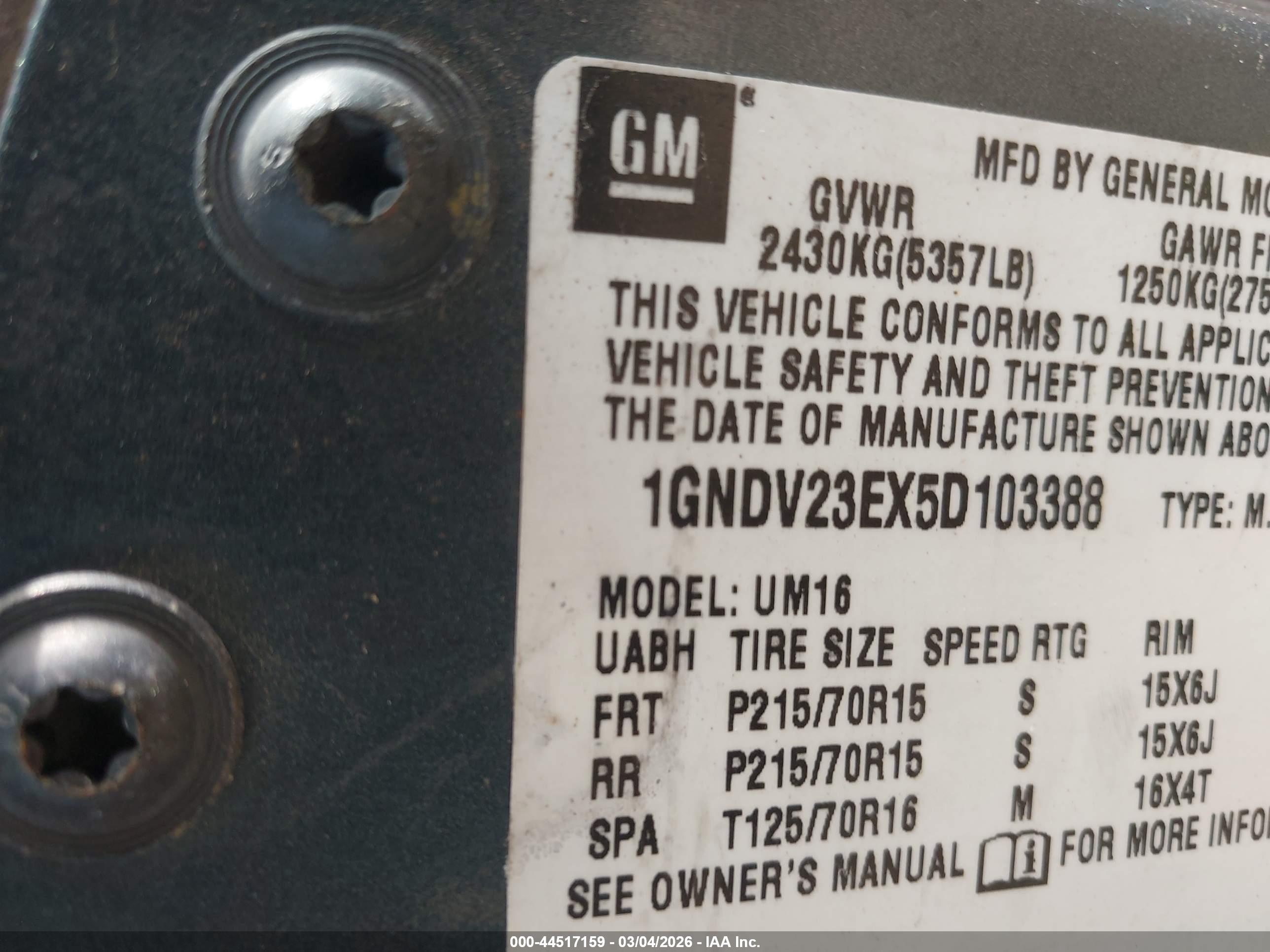 CHEVROLET VENTURE image 9