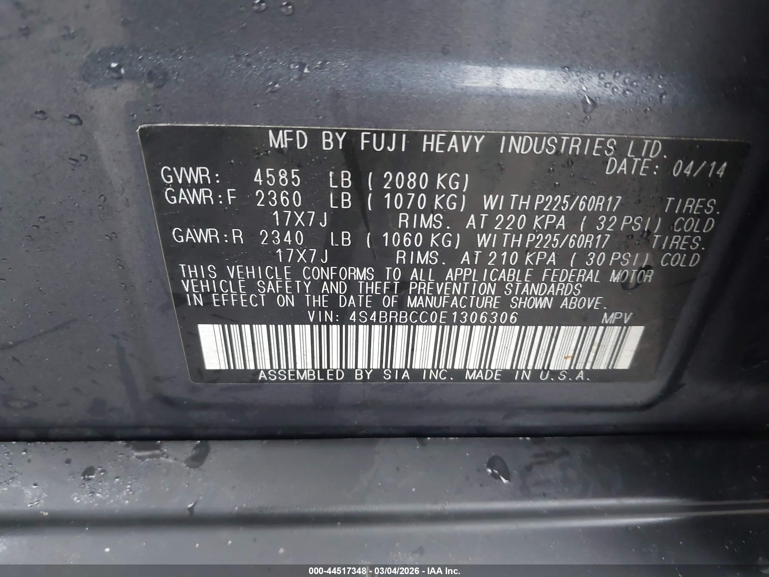 SUBARU OUTBACK image 9