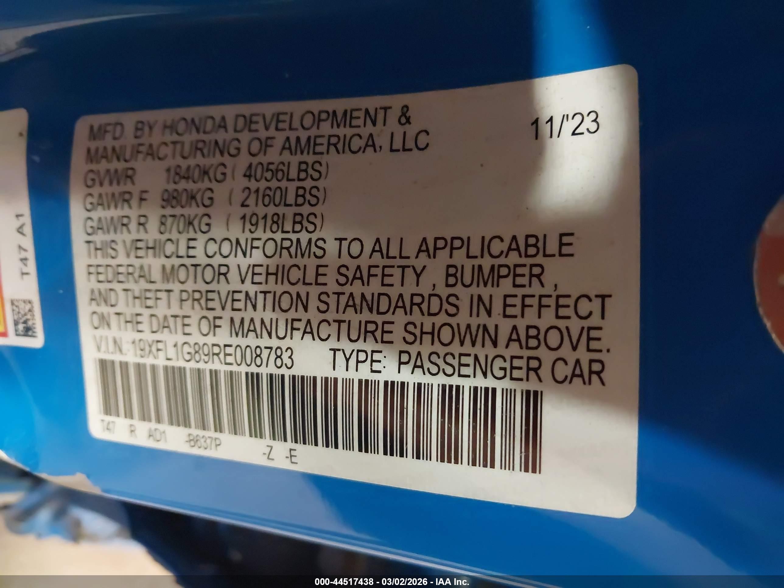 HONDA CIVIC image 9