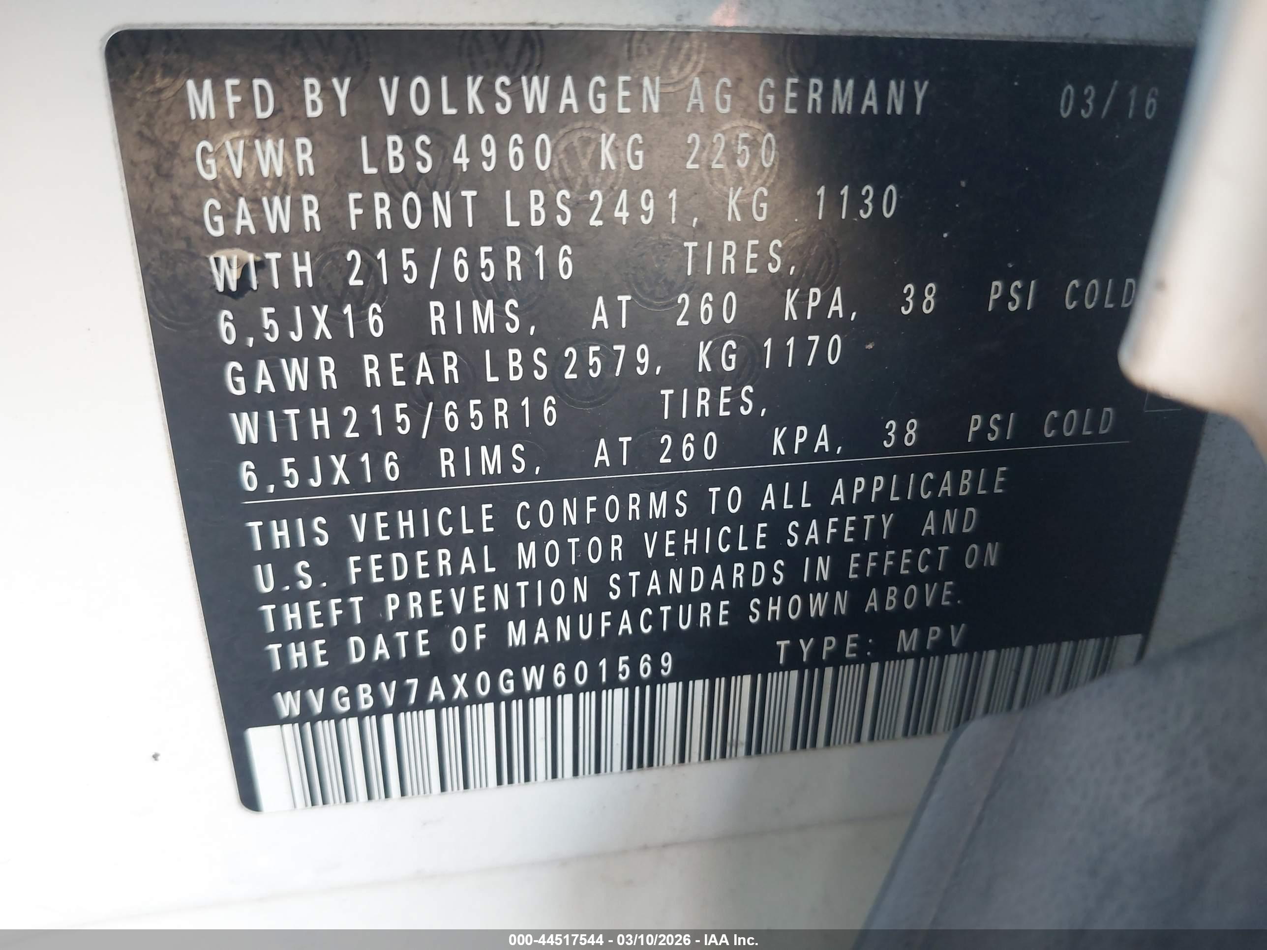 VOLKSWAGEN TIGUAN image 9
