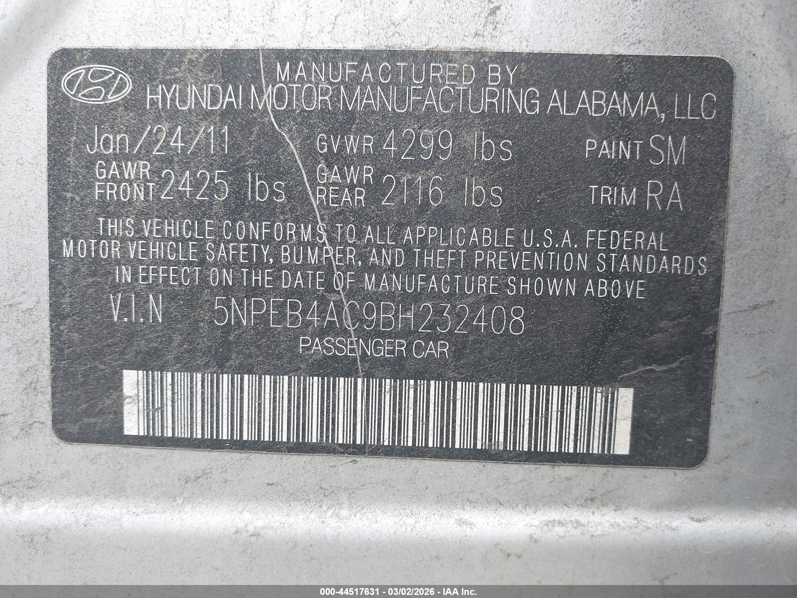 HYUNDAI SONATA image 9