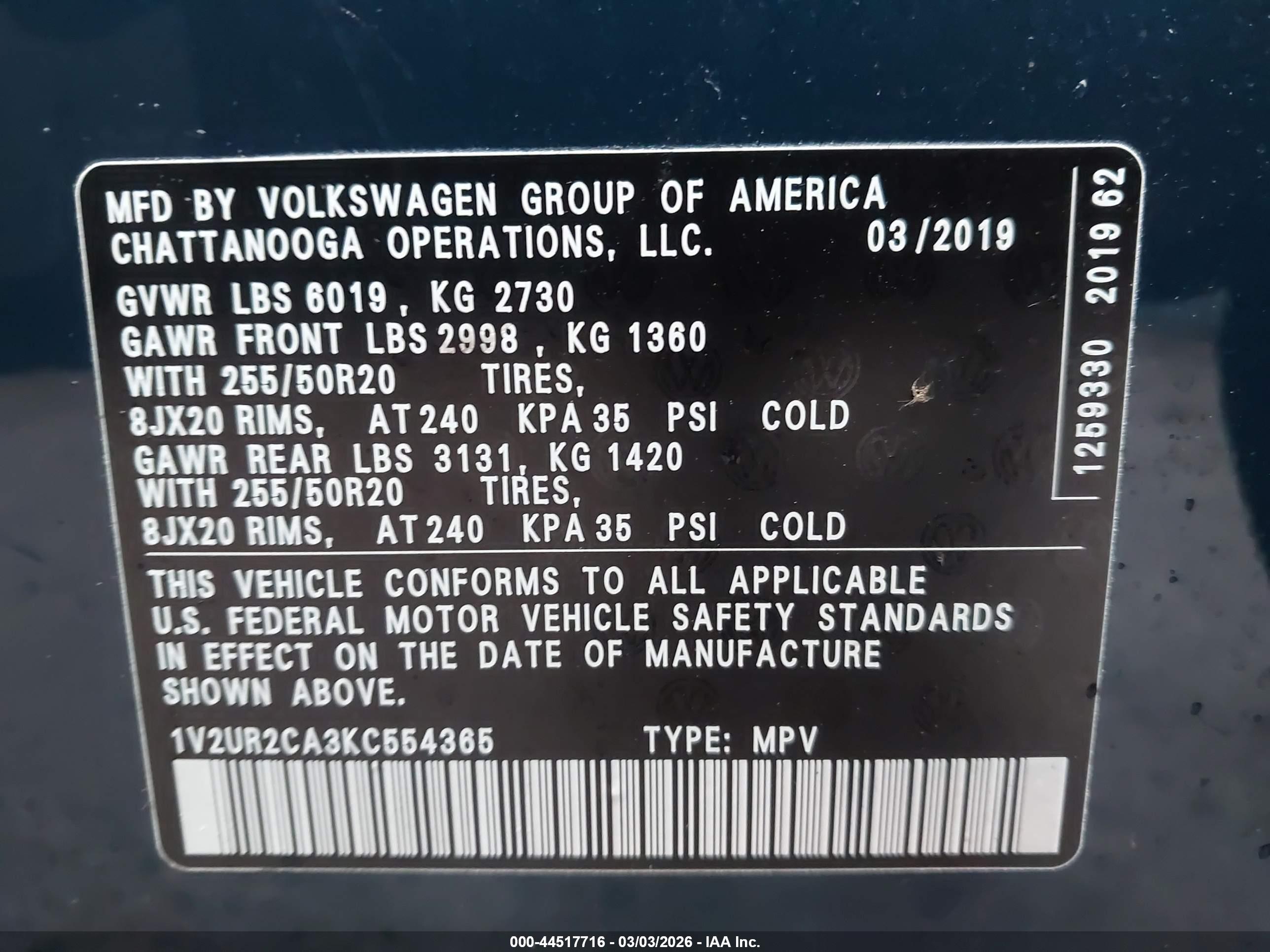 VOLKSWAGEN ATLAS image 9