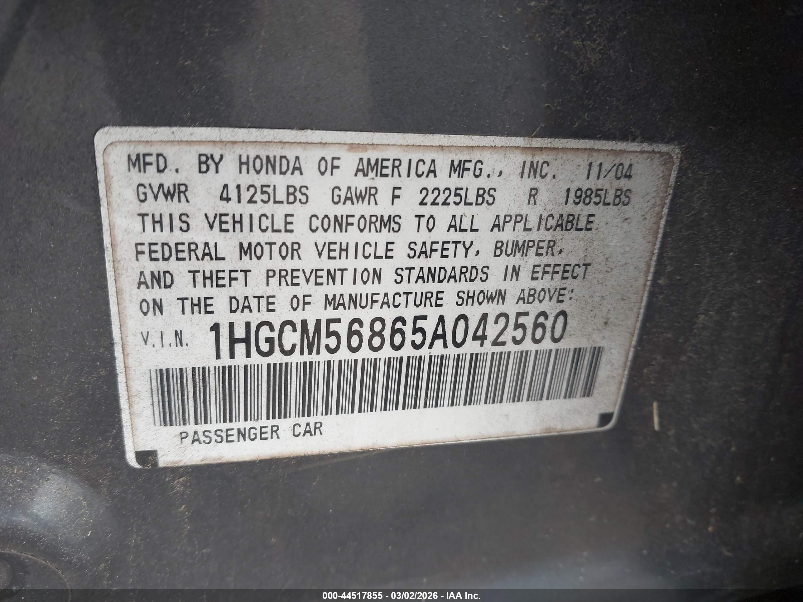 HONDA ACCORD image 9