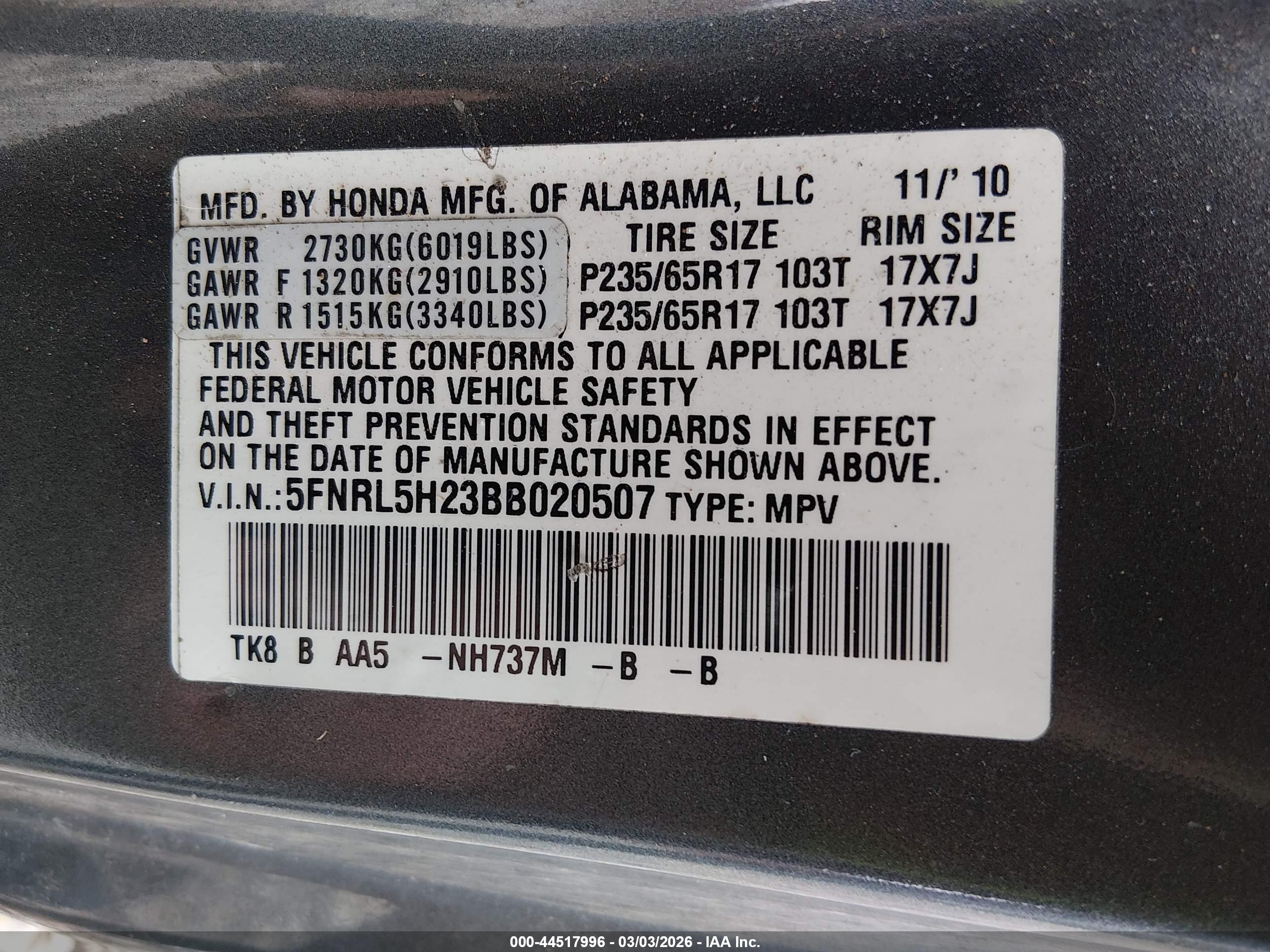 HONDA ODYSSEY image 9