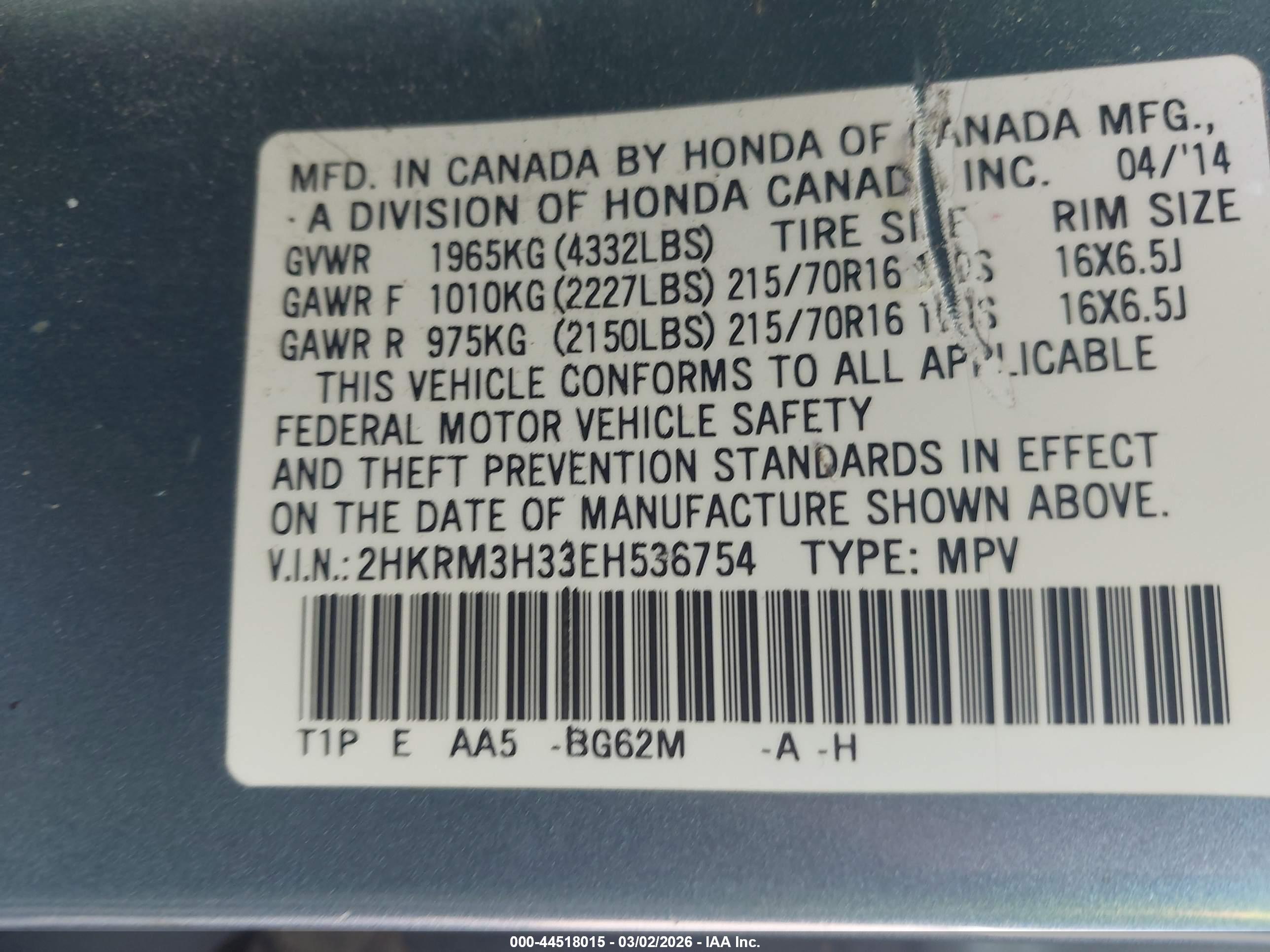 HONDA CR-V image 9