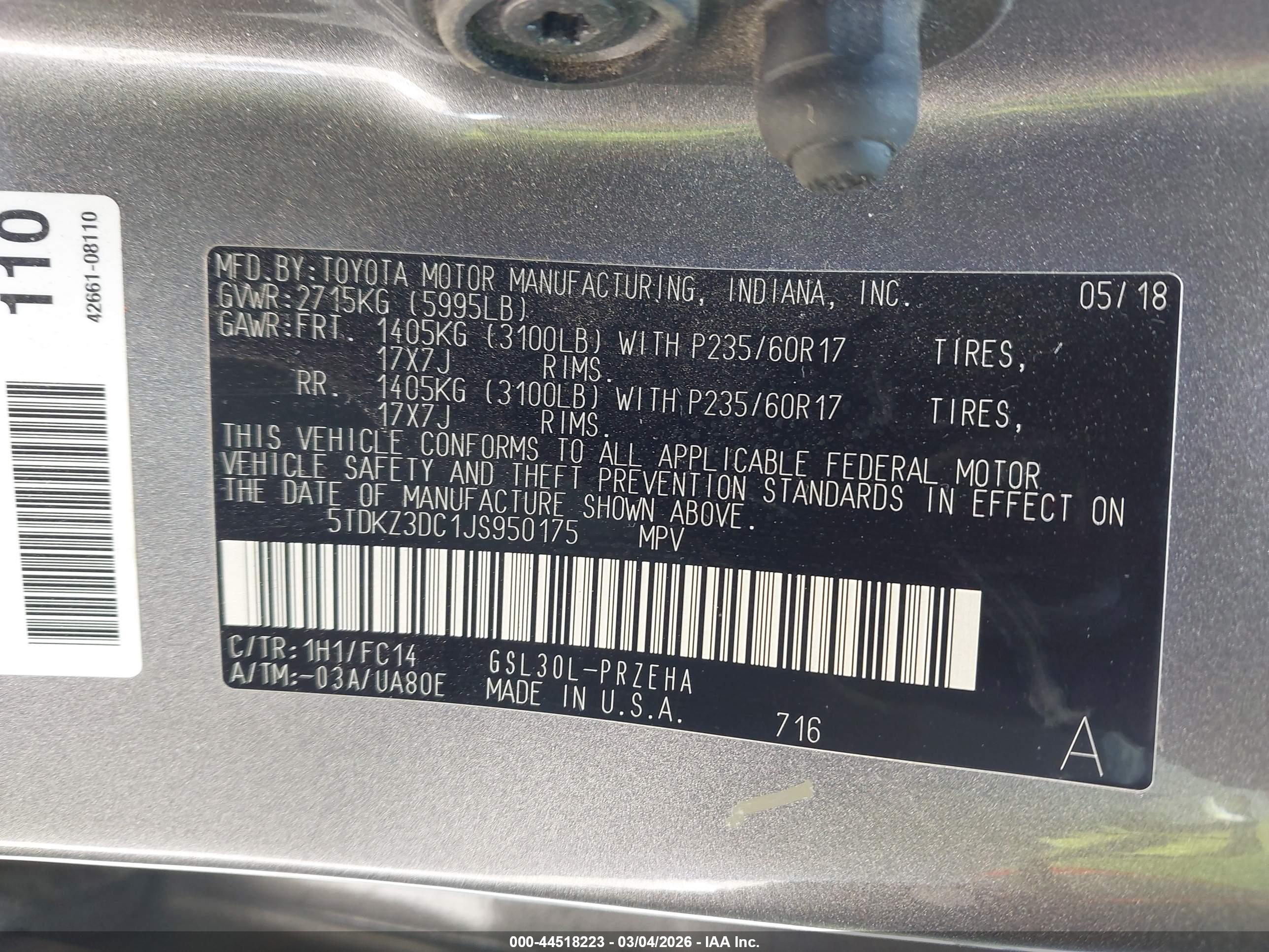 TOYOTA SIENNA image 9