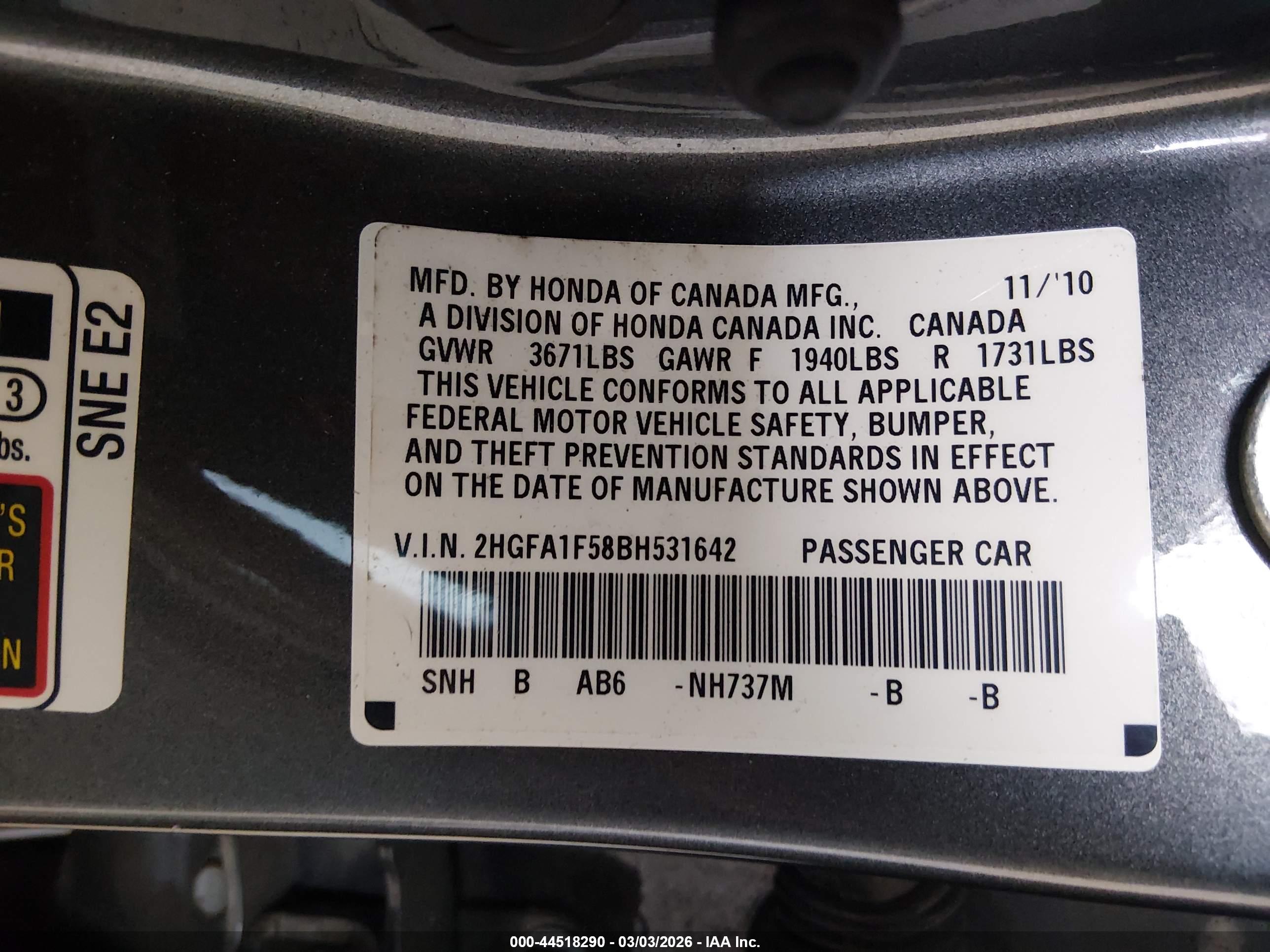 HONDA CIVIC image 9