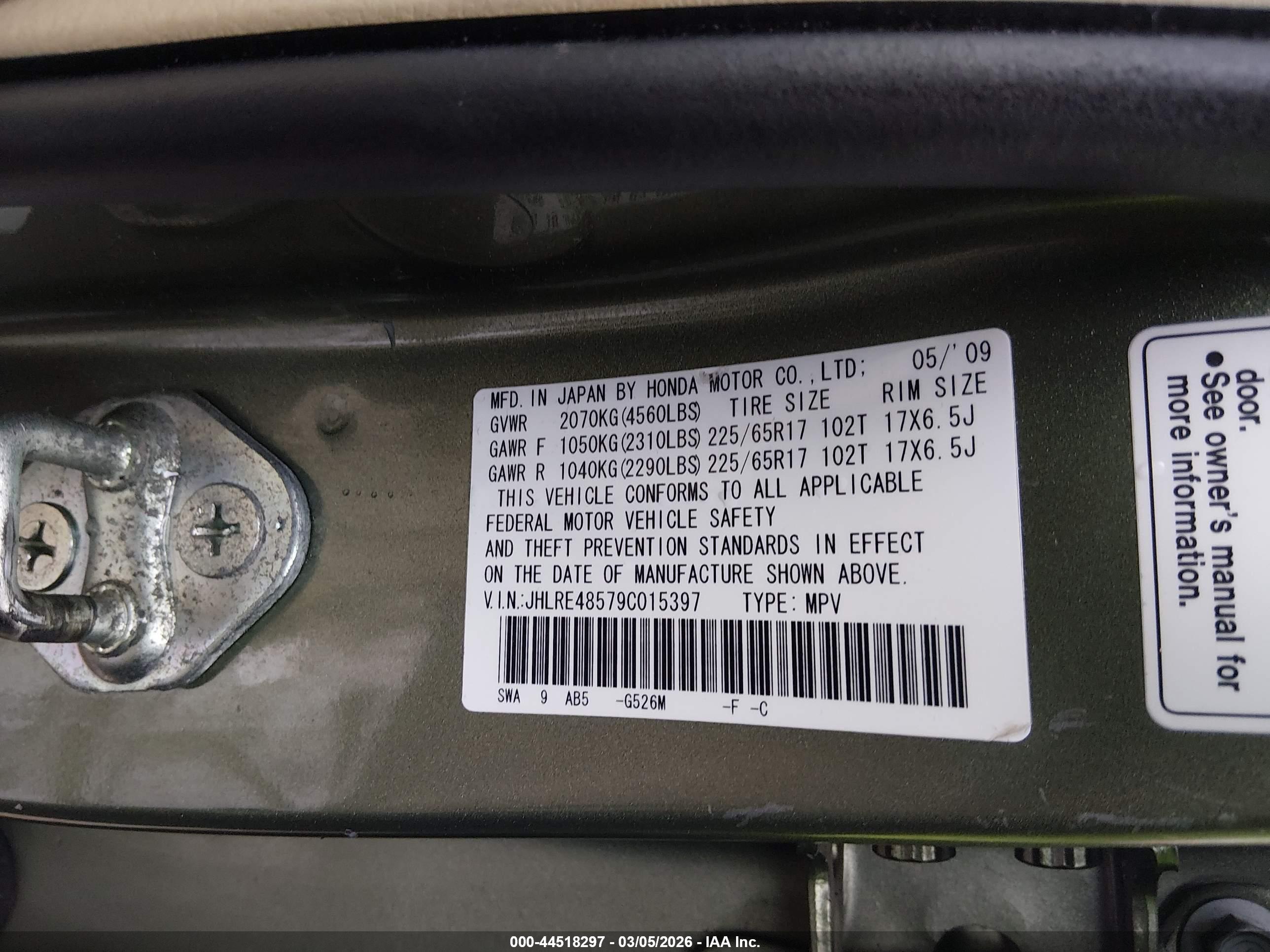 HONDA CR-V image 9