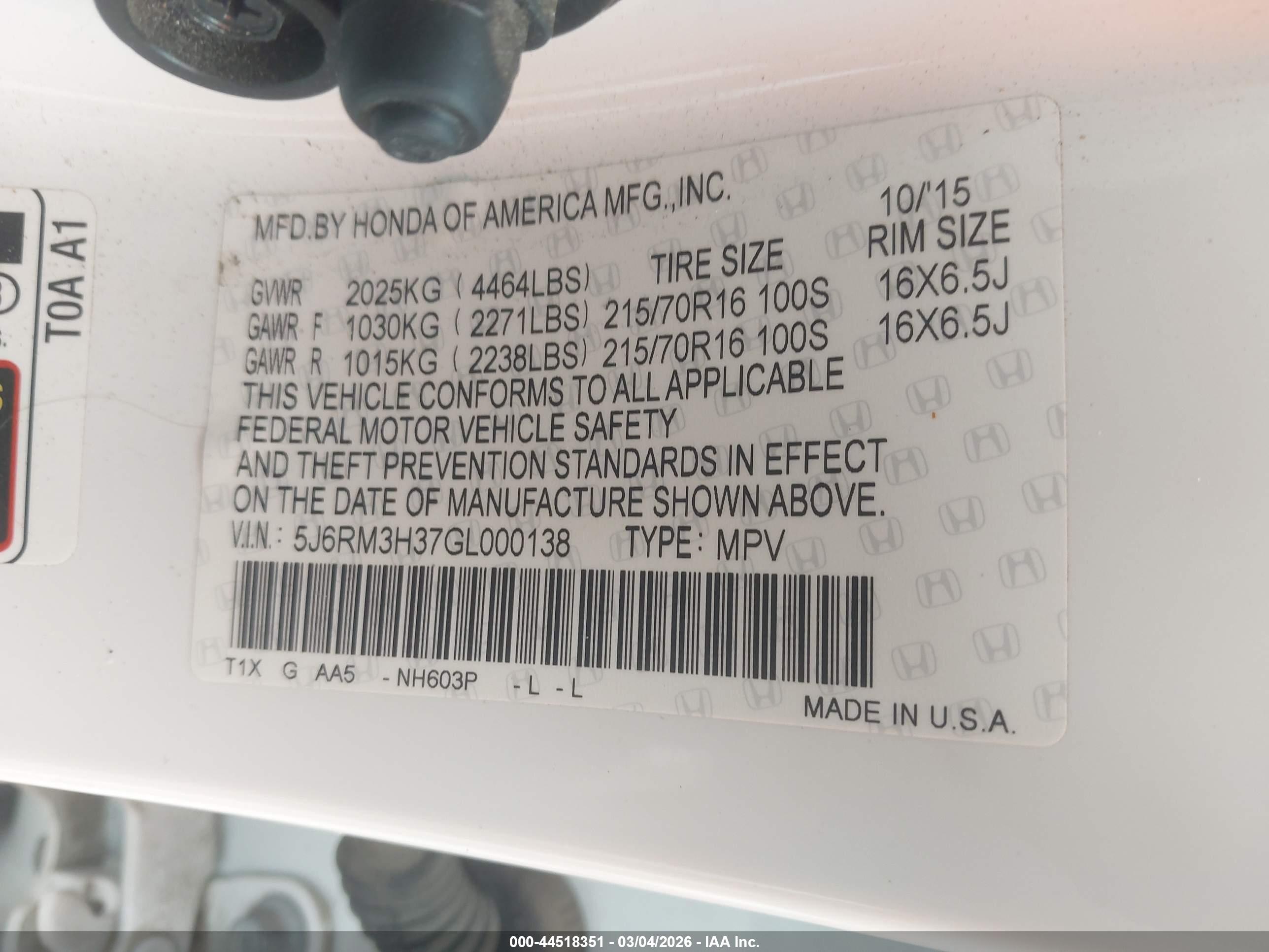HONDA CR-V image 9