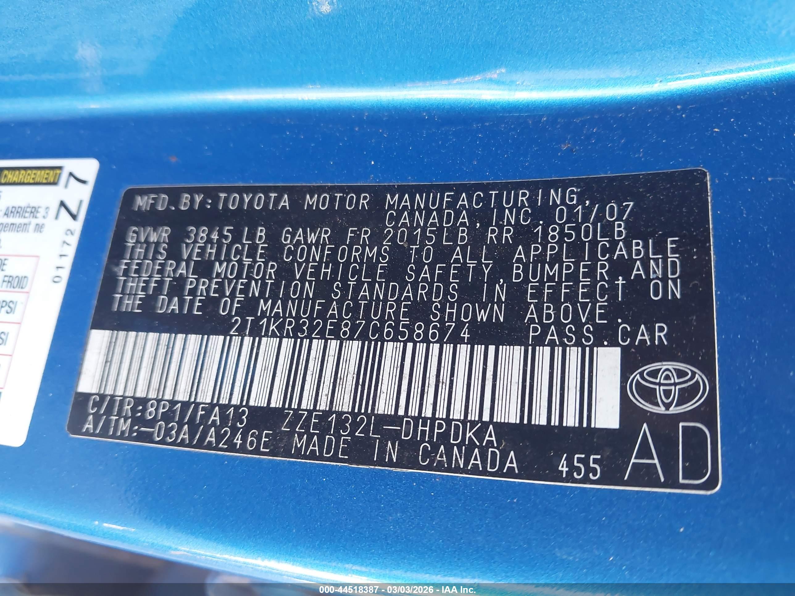 TOYOTA MATRIX image 9