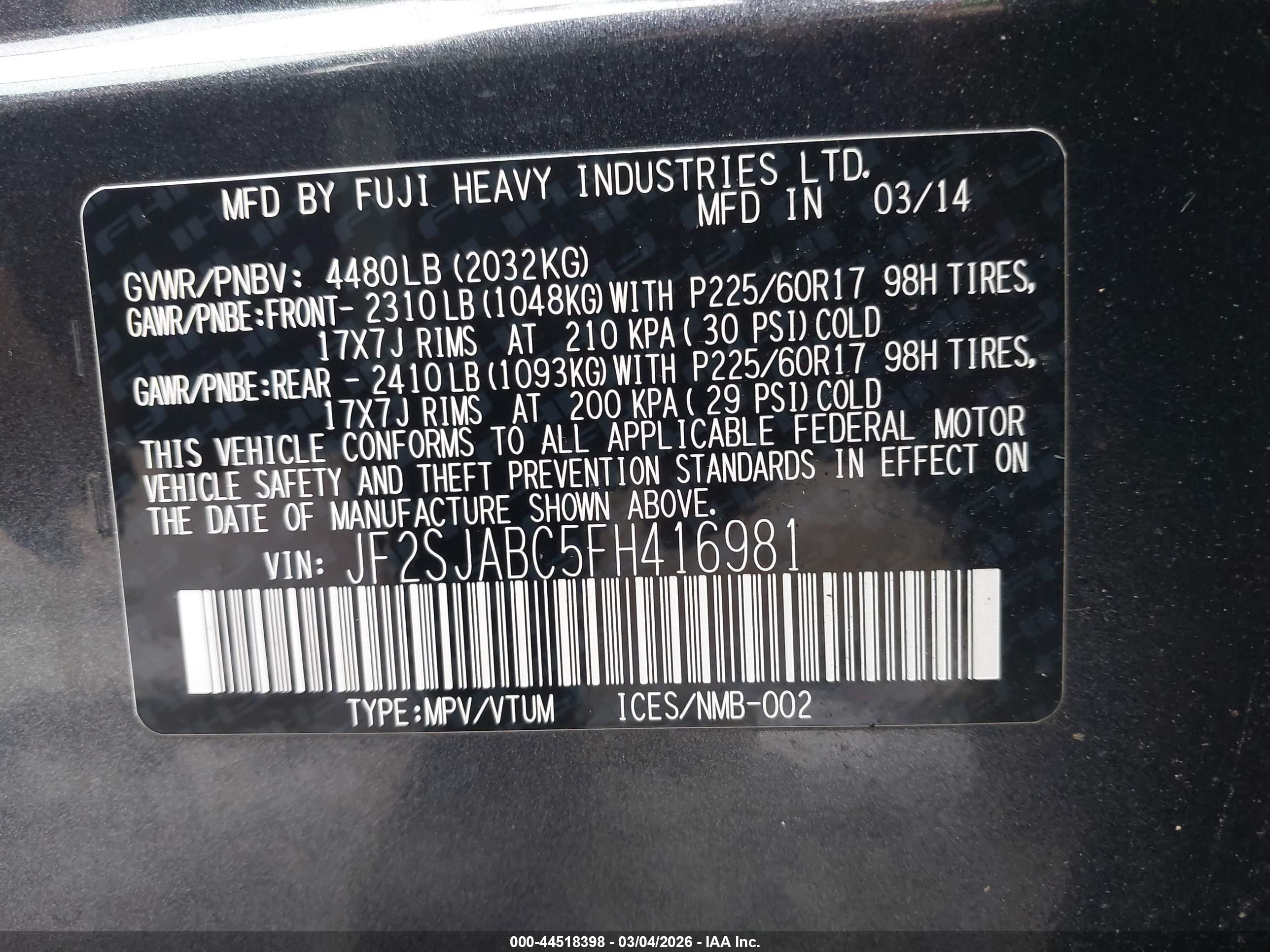 SUBARU FORESTER image 9
