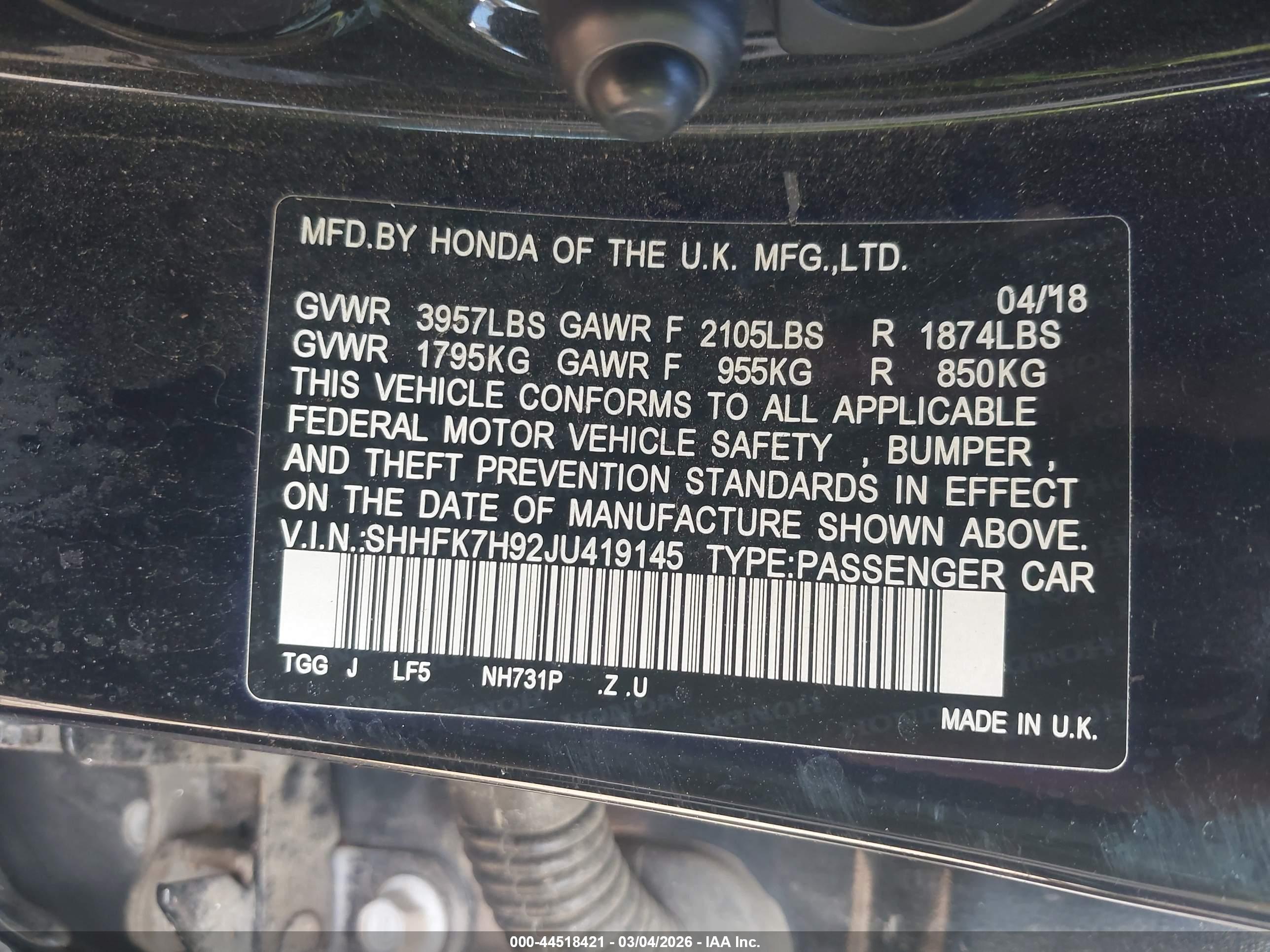 HONDA CIVIC image 9
