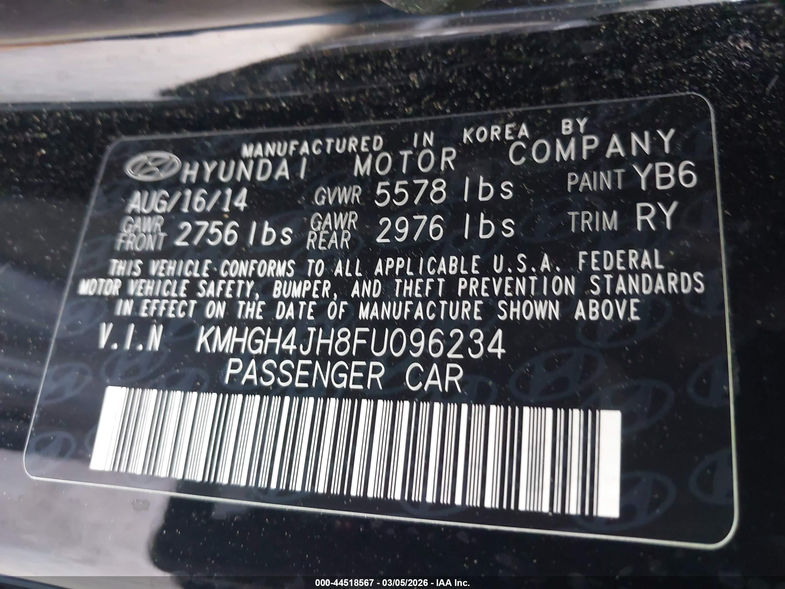 HYUNDAI EQUUS image 9