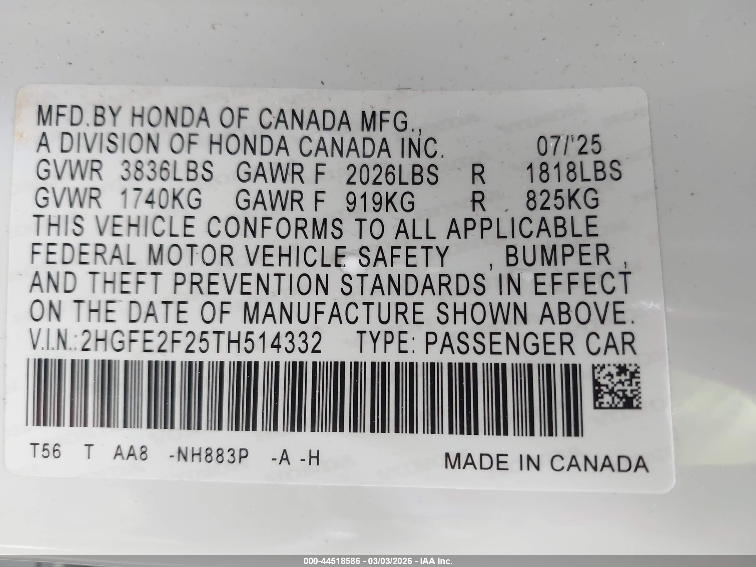 HONDA CIVIC image 9