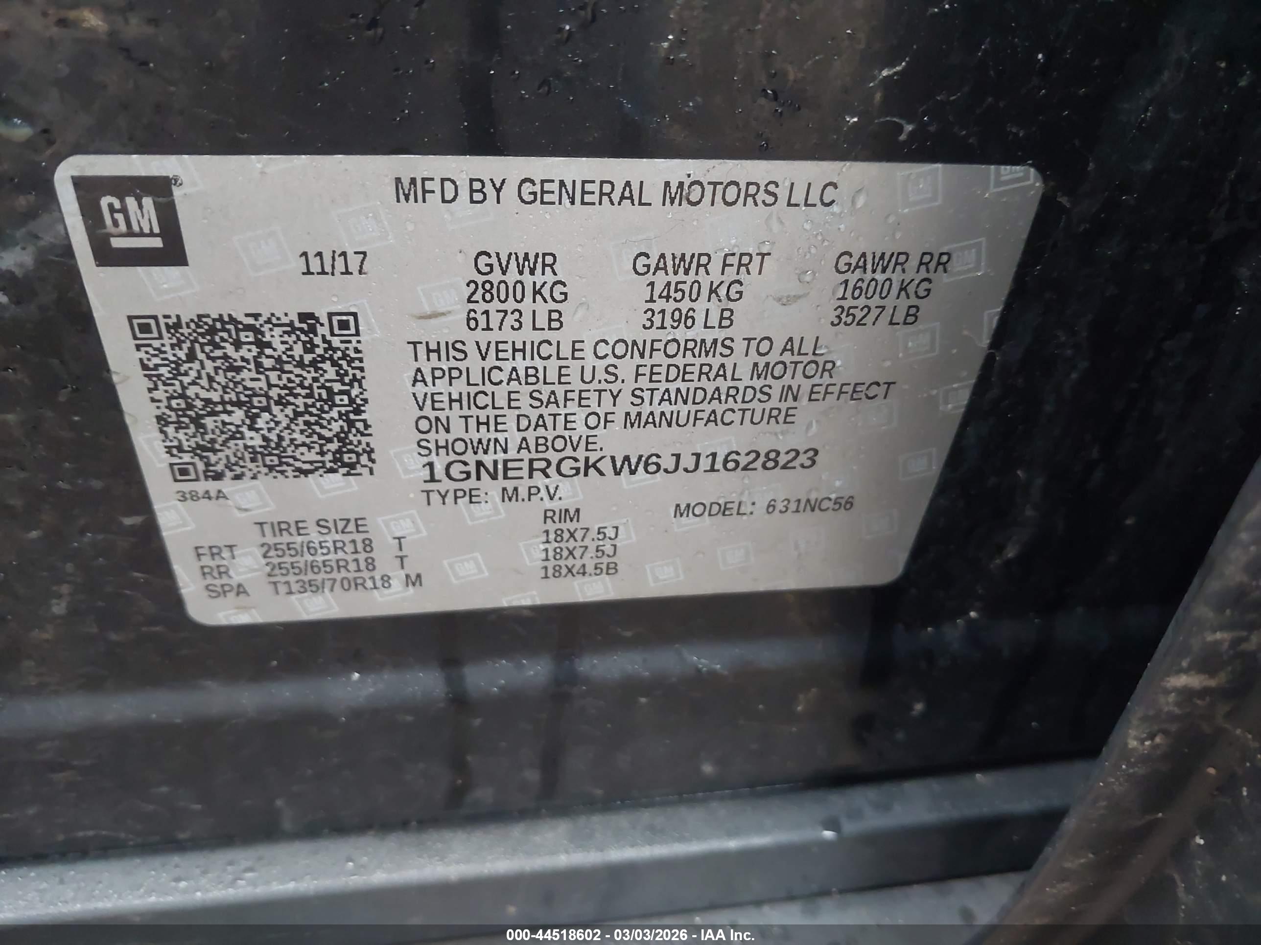 CHEVROLET TRAVERSE image 9