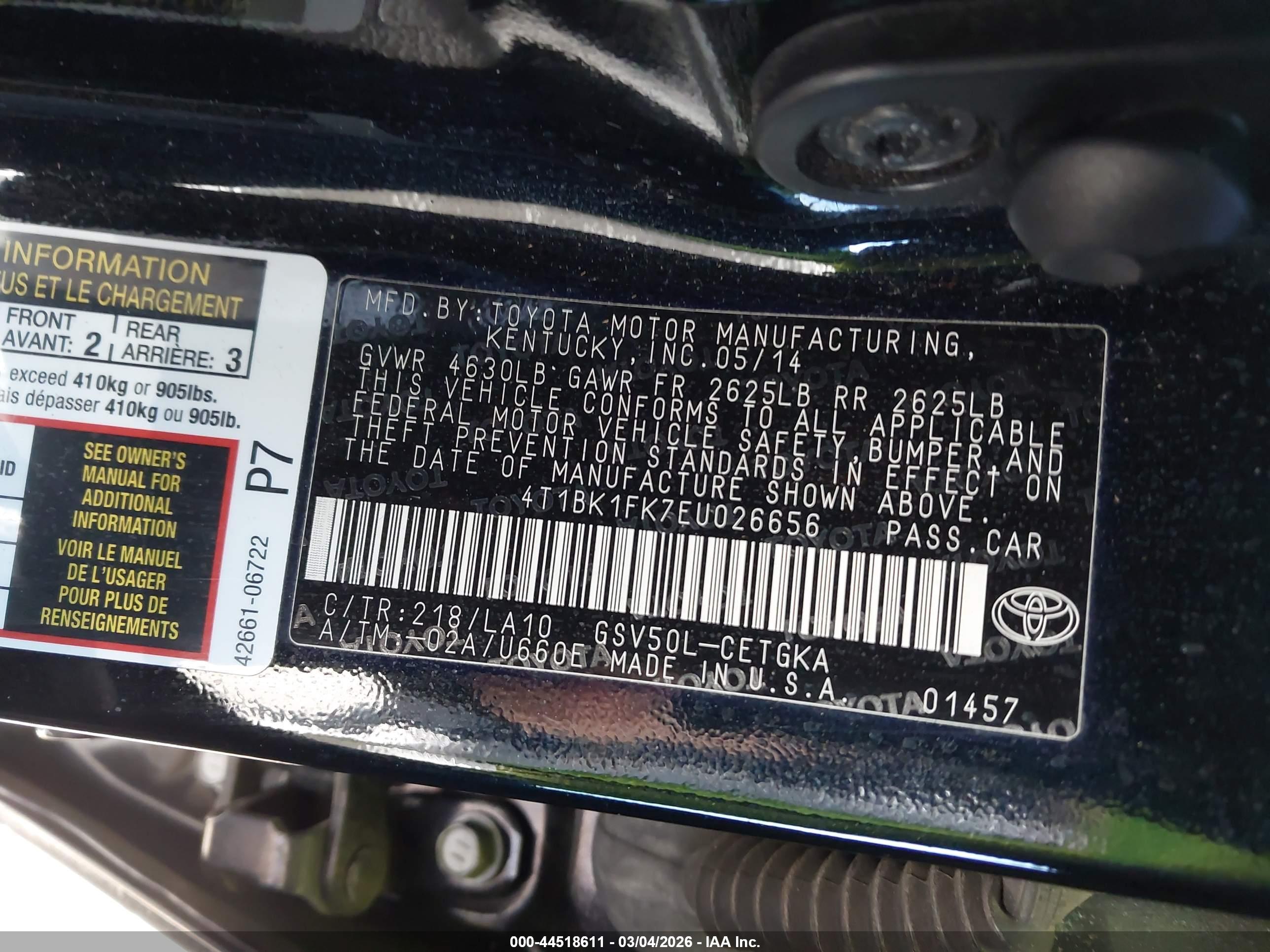 TOYOTA CAMRY image 9
