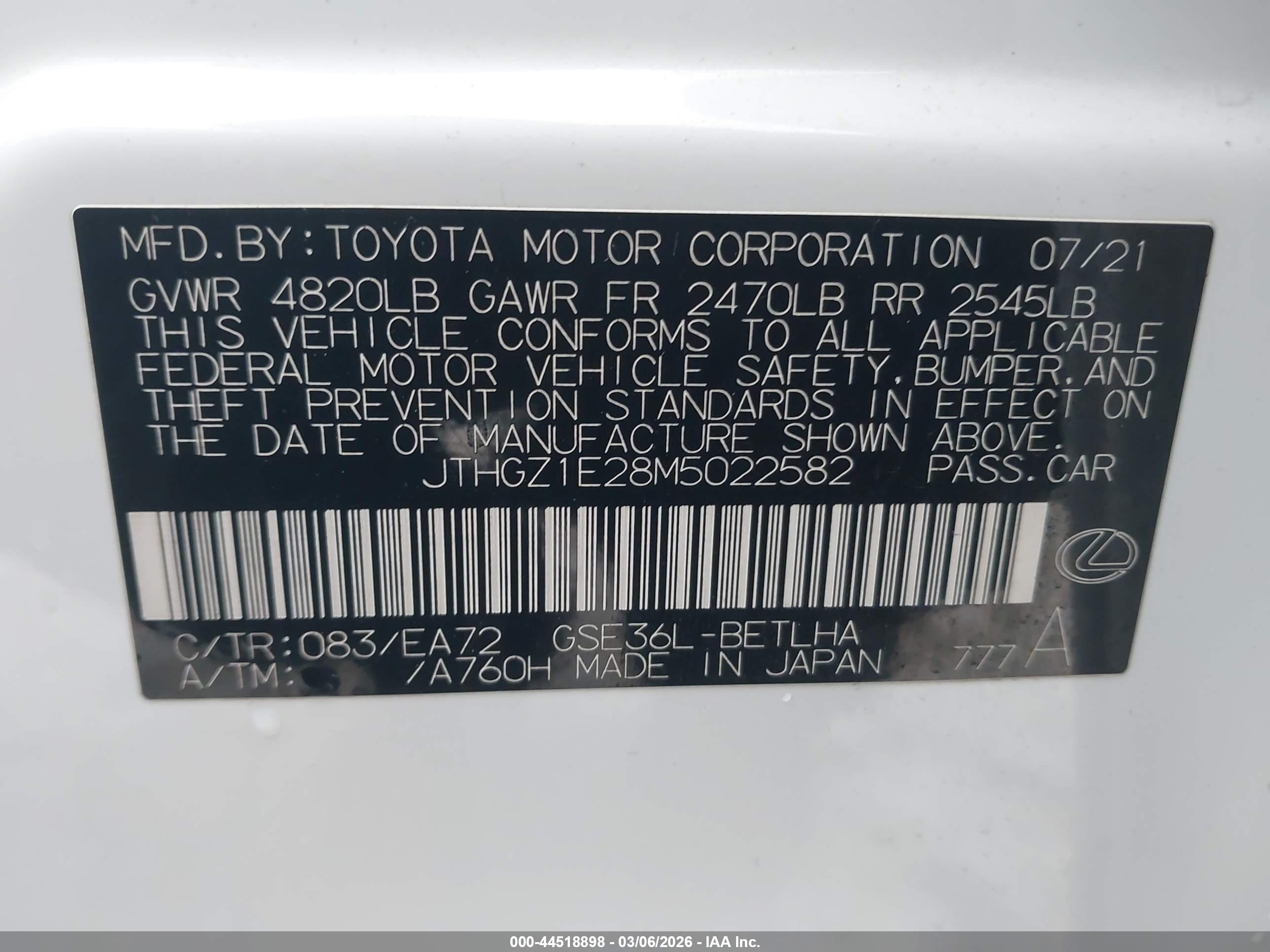 LEXUS IS image 9