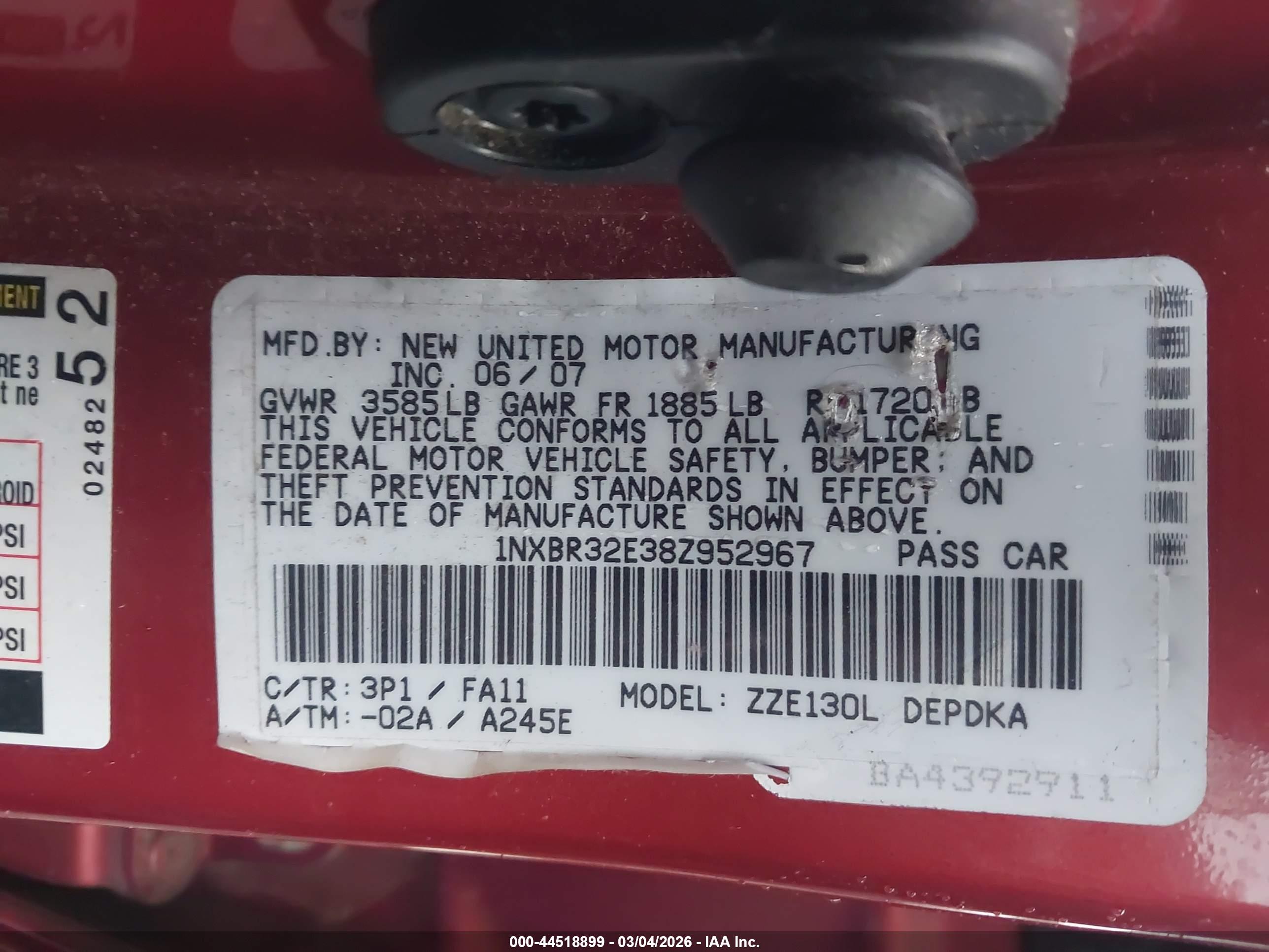 TOYOTA COROLLA image 9