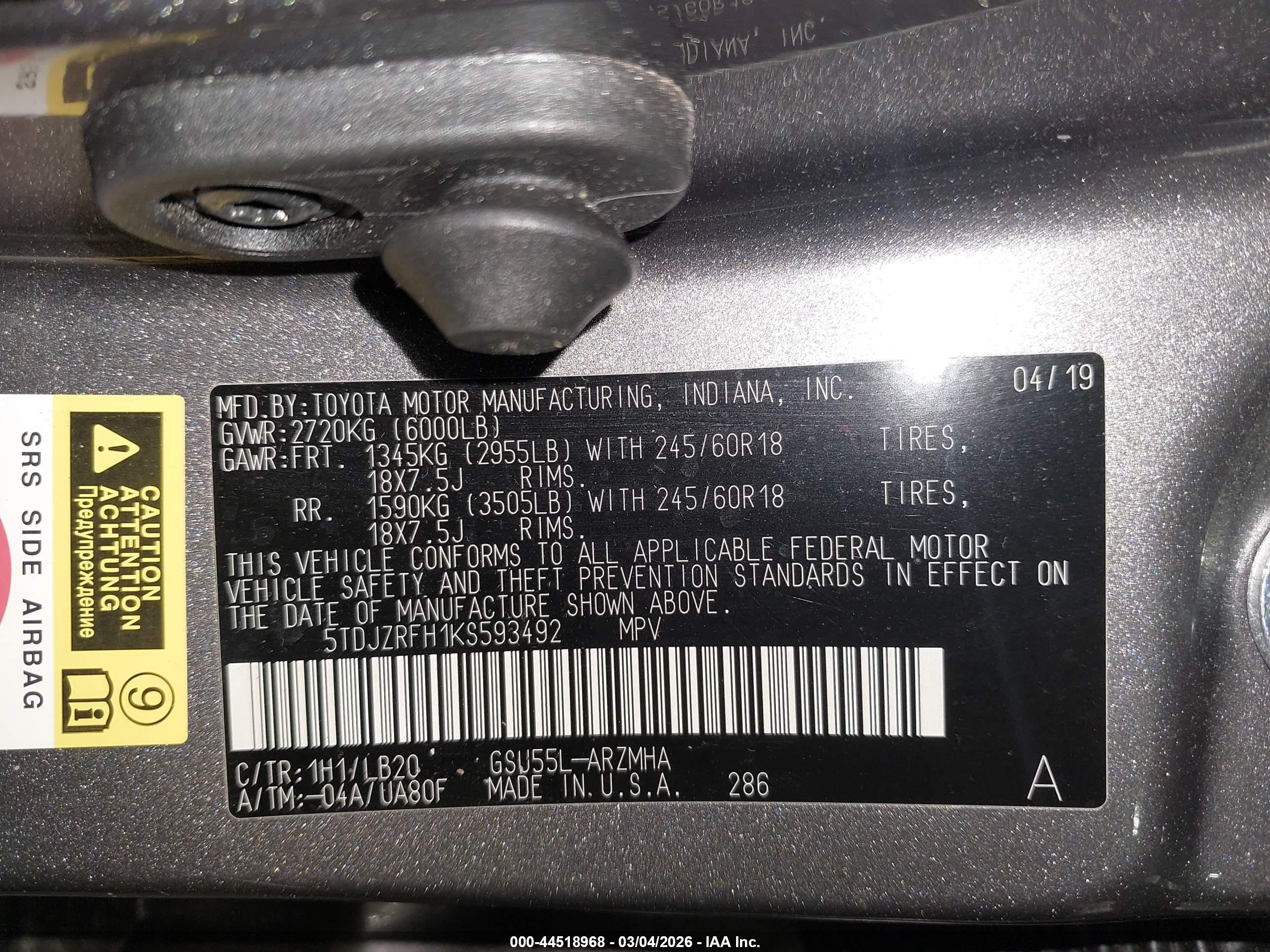 TOYOTA HIGHLANDER image 9