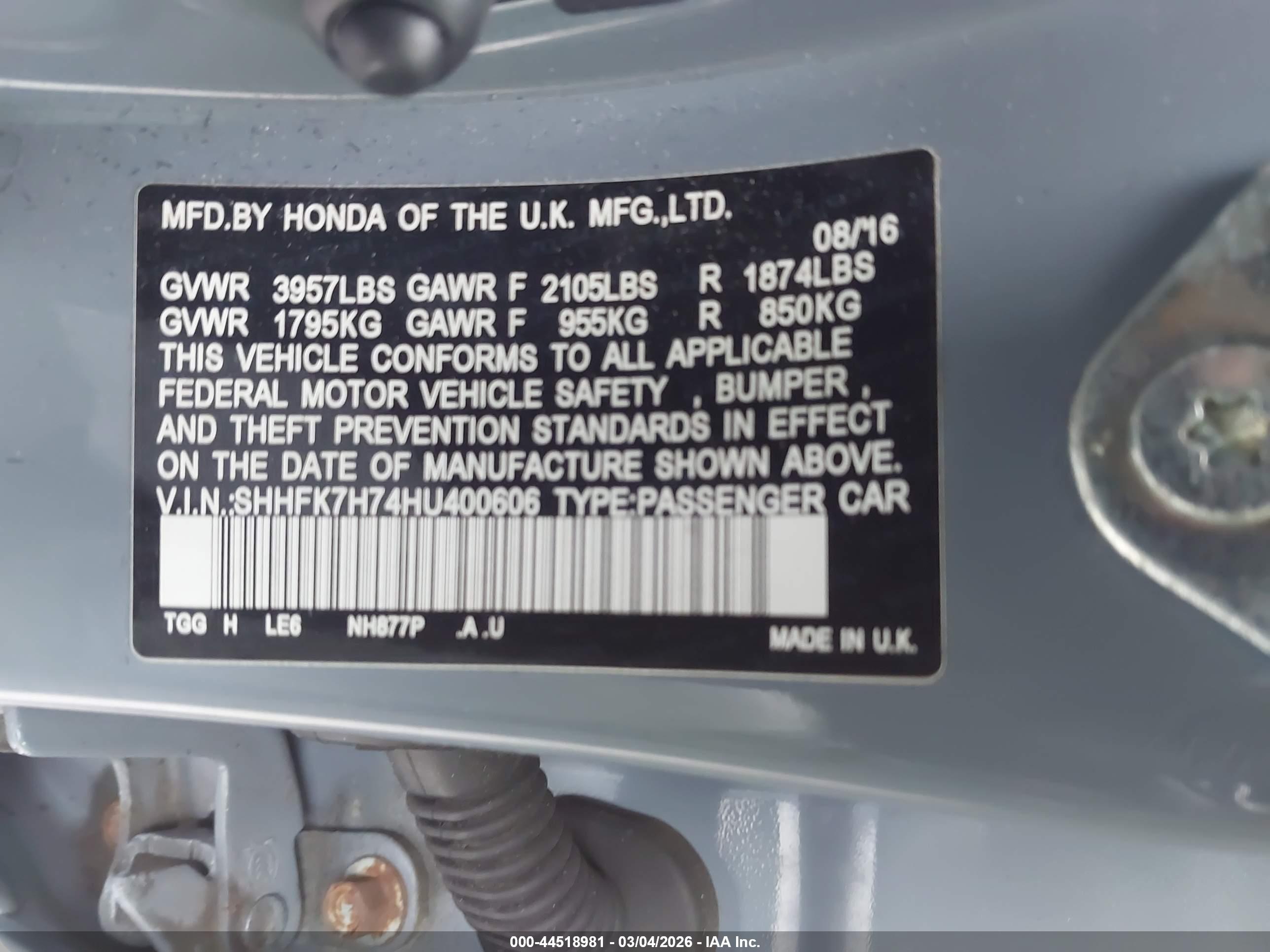 HONDA CIVIC image 9