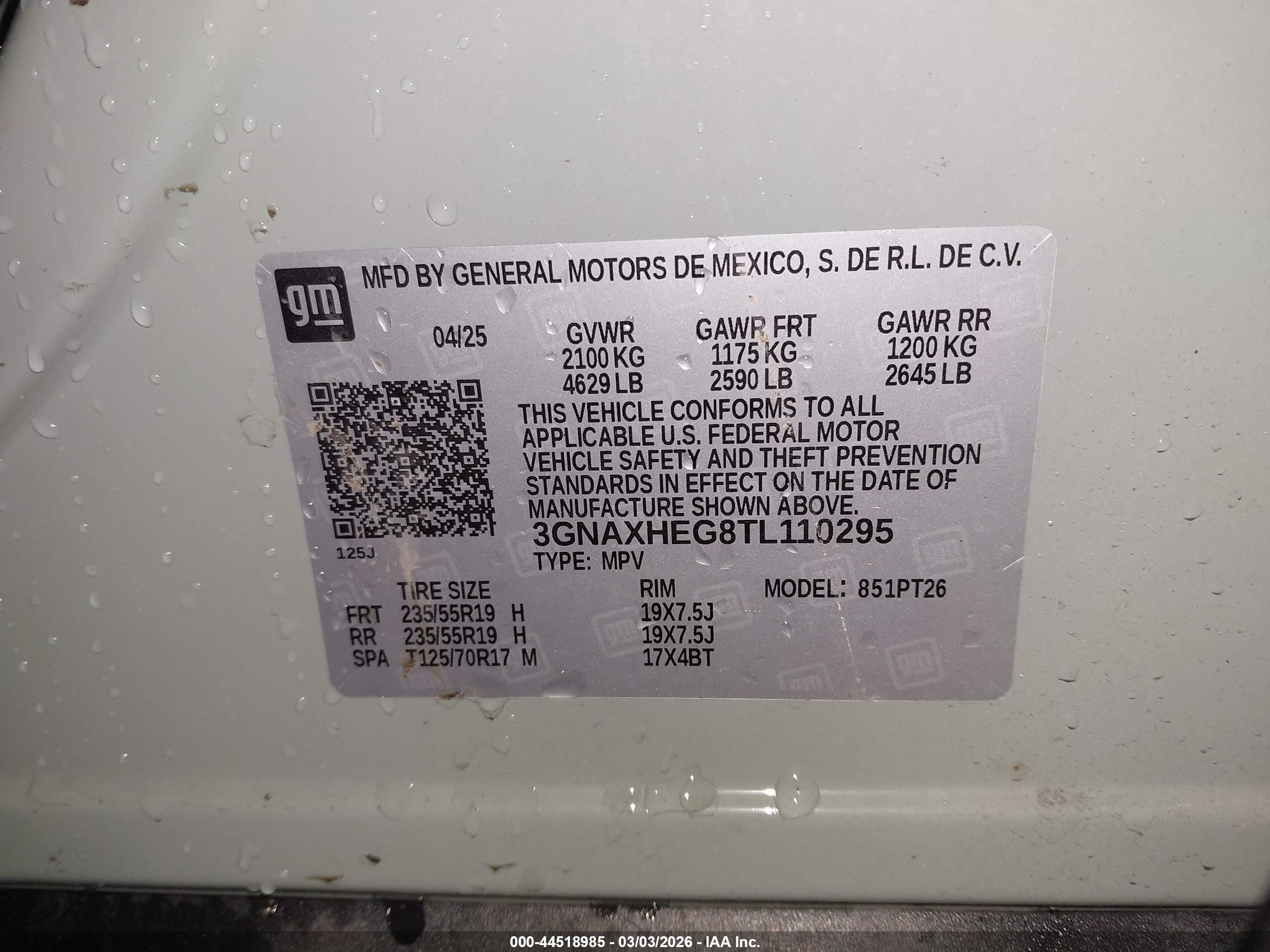 CHEVROLET EQUINOX image 9
