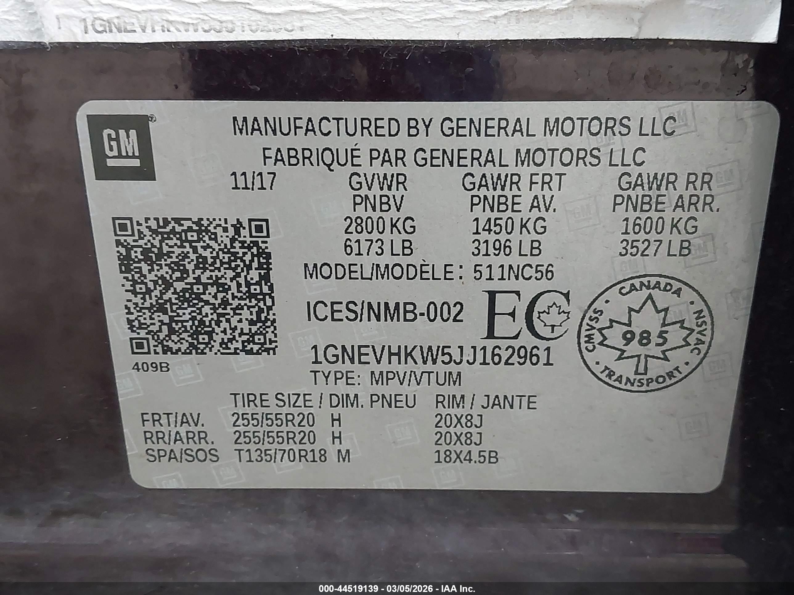 CHEVROLET TRAVERSE image 9