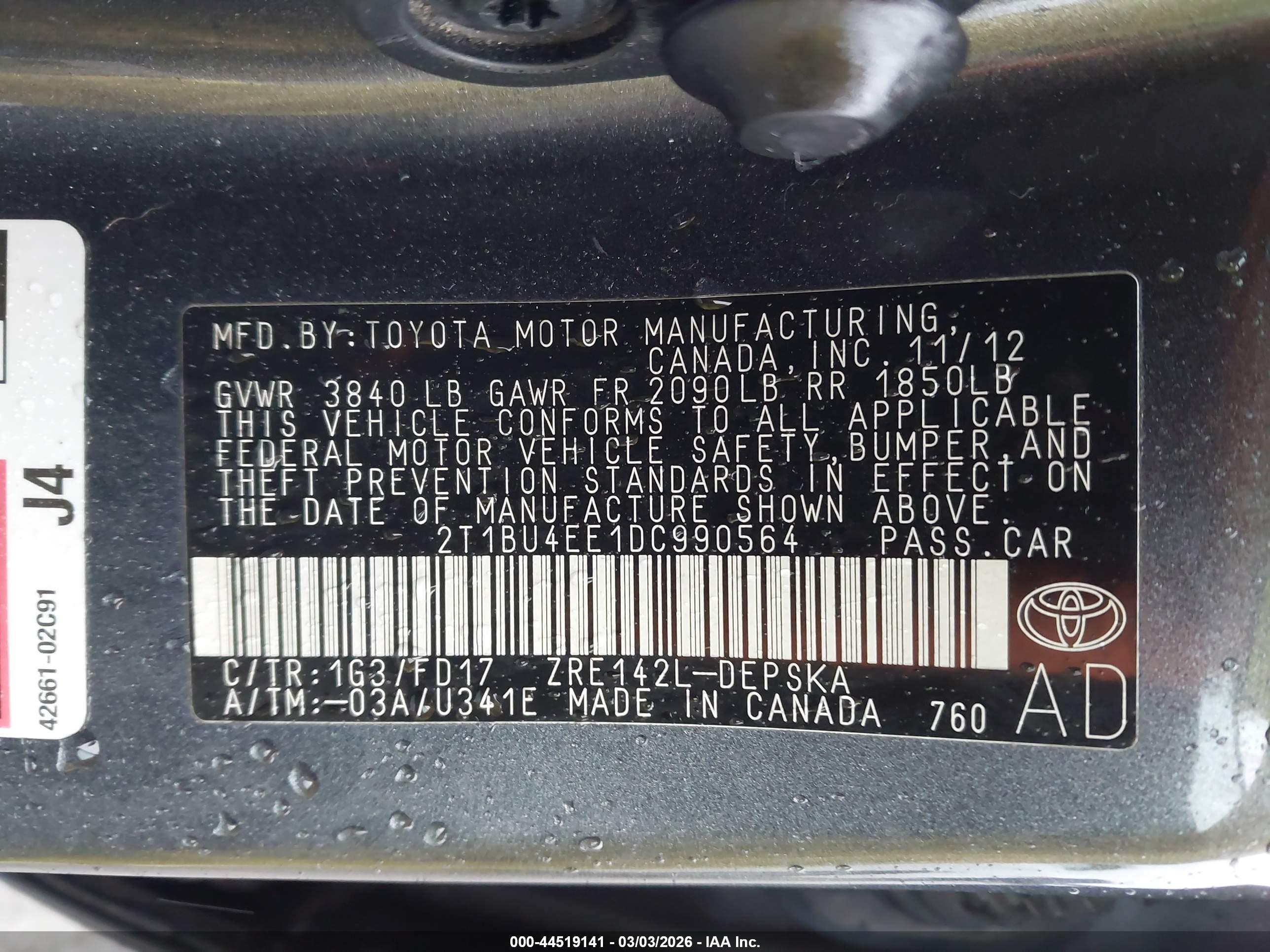 TOYOTA COROLLA image 9
