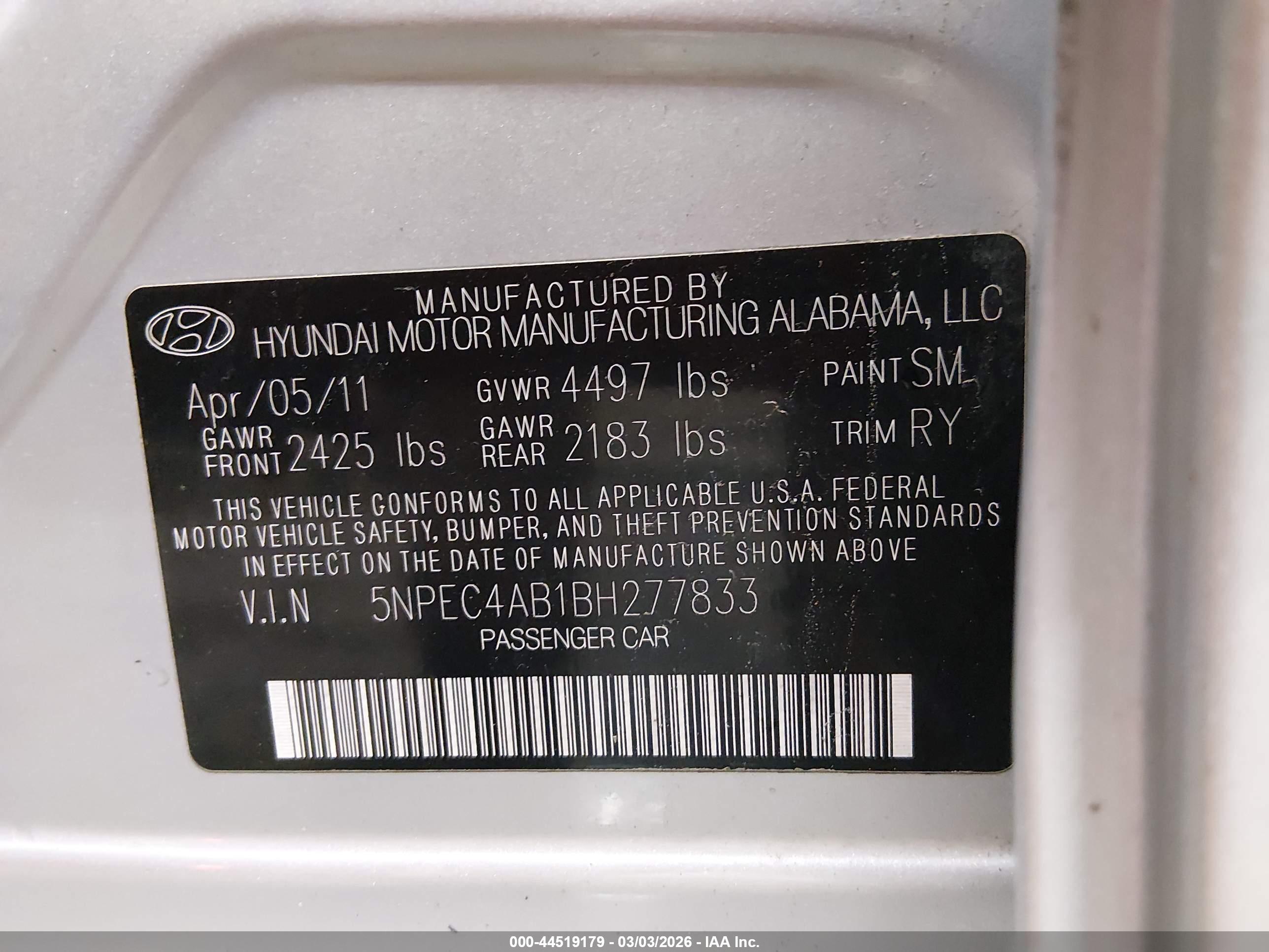 HYUNDAI SONATA image 9
