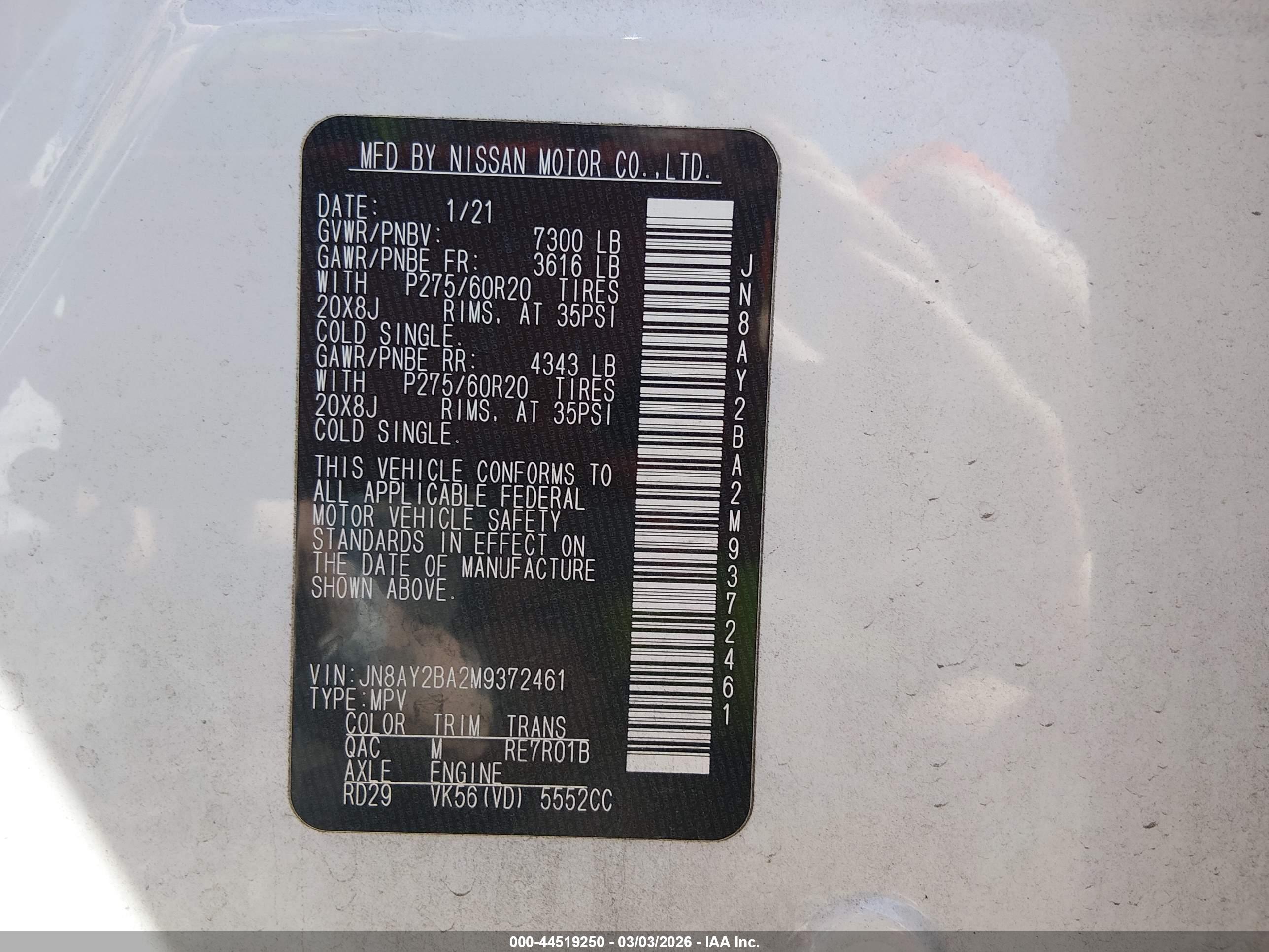 NISSAN ARMADA image 9
