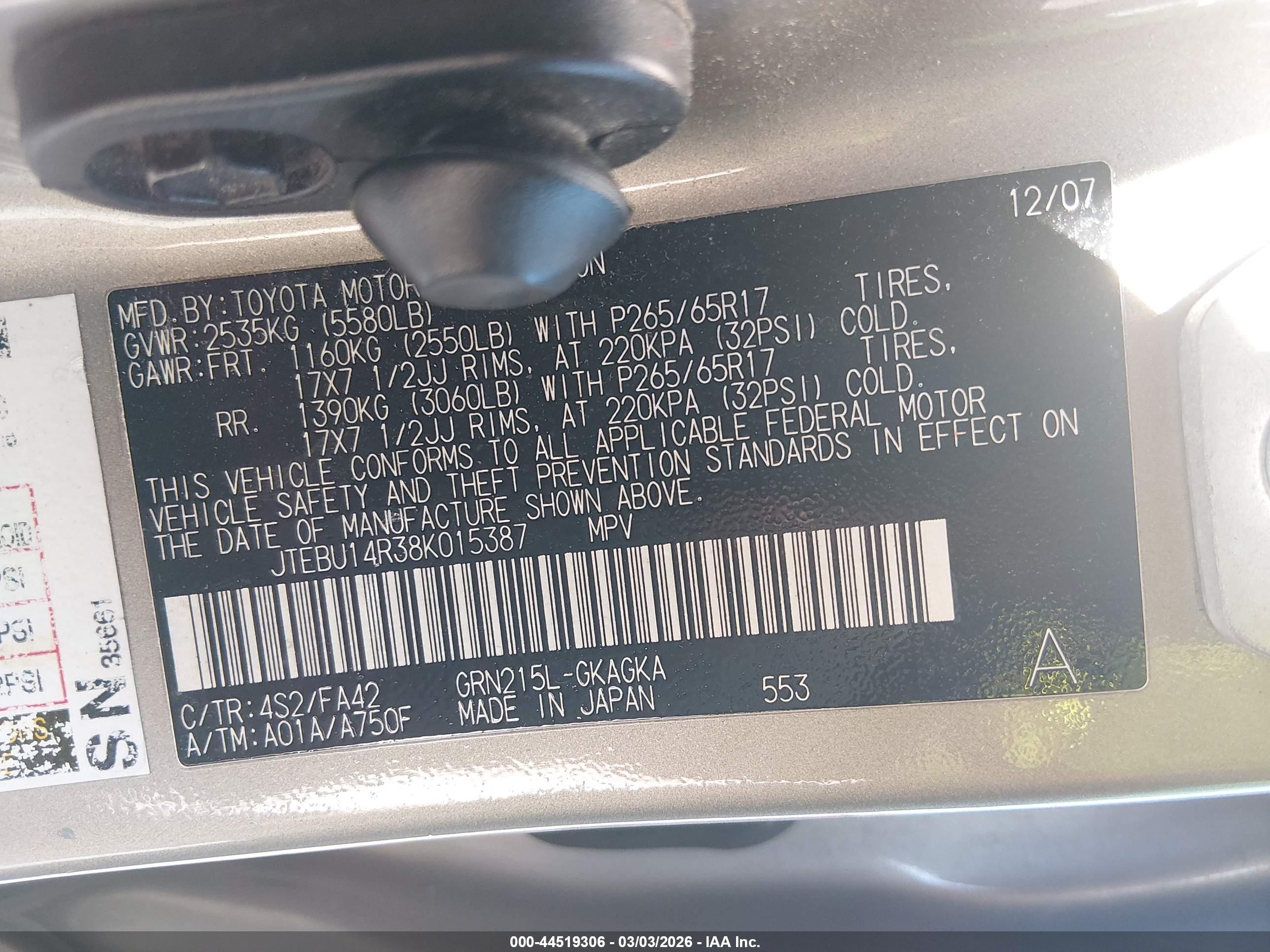 TOYOTA 4RUNNER image 9