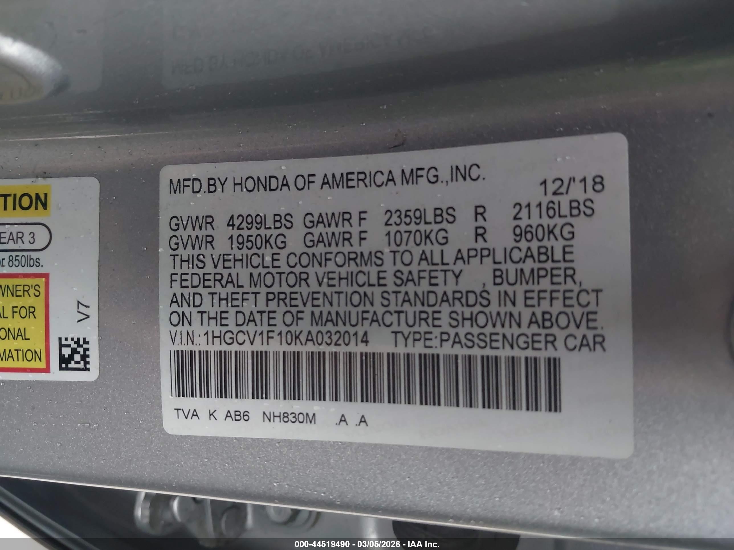 HONDA ACCORD image 9