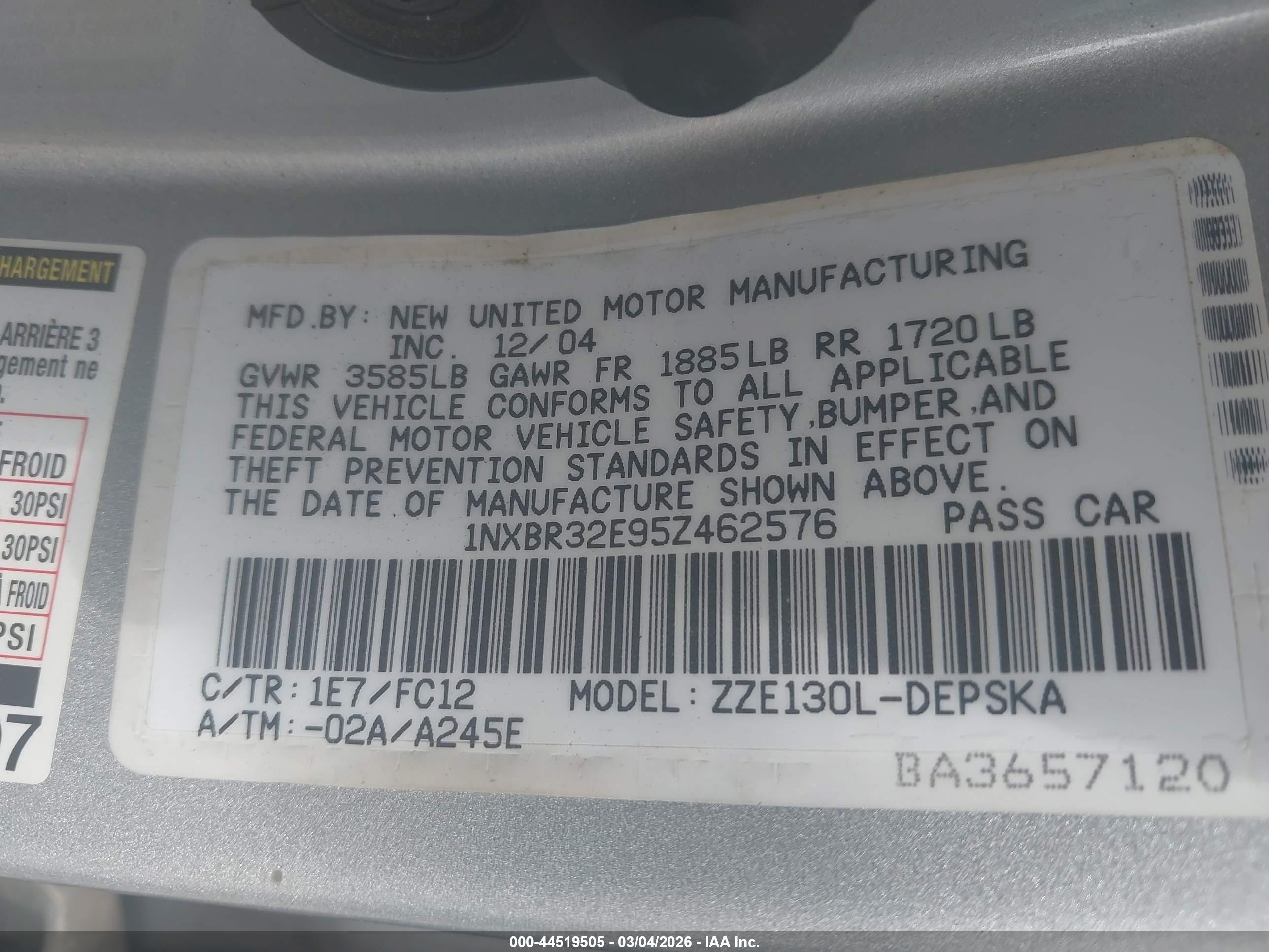 TOYOTA COROLLA image 9