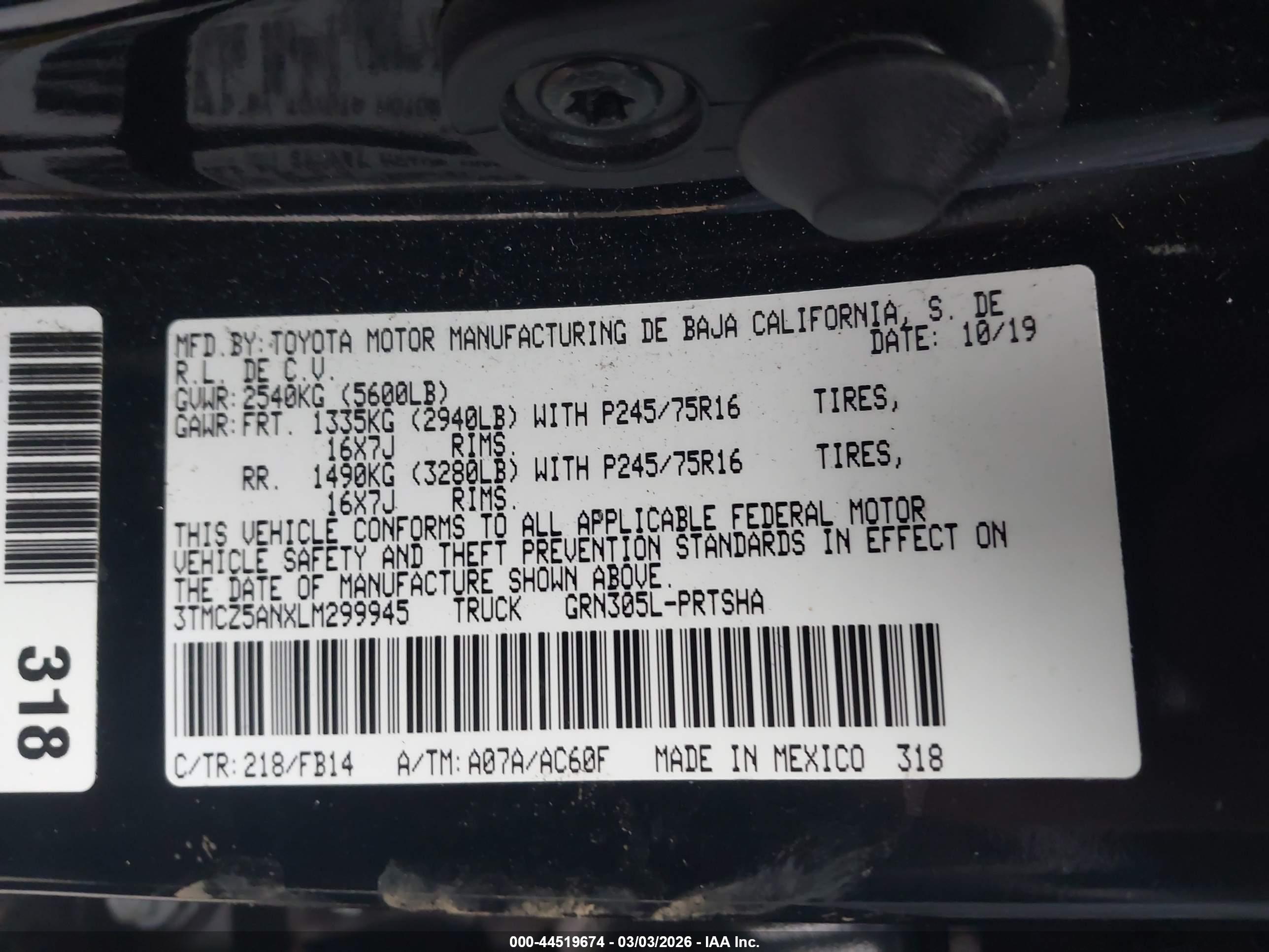 TOYOTA TACOMA image 9