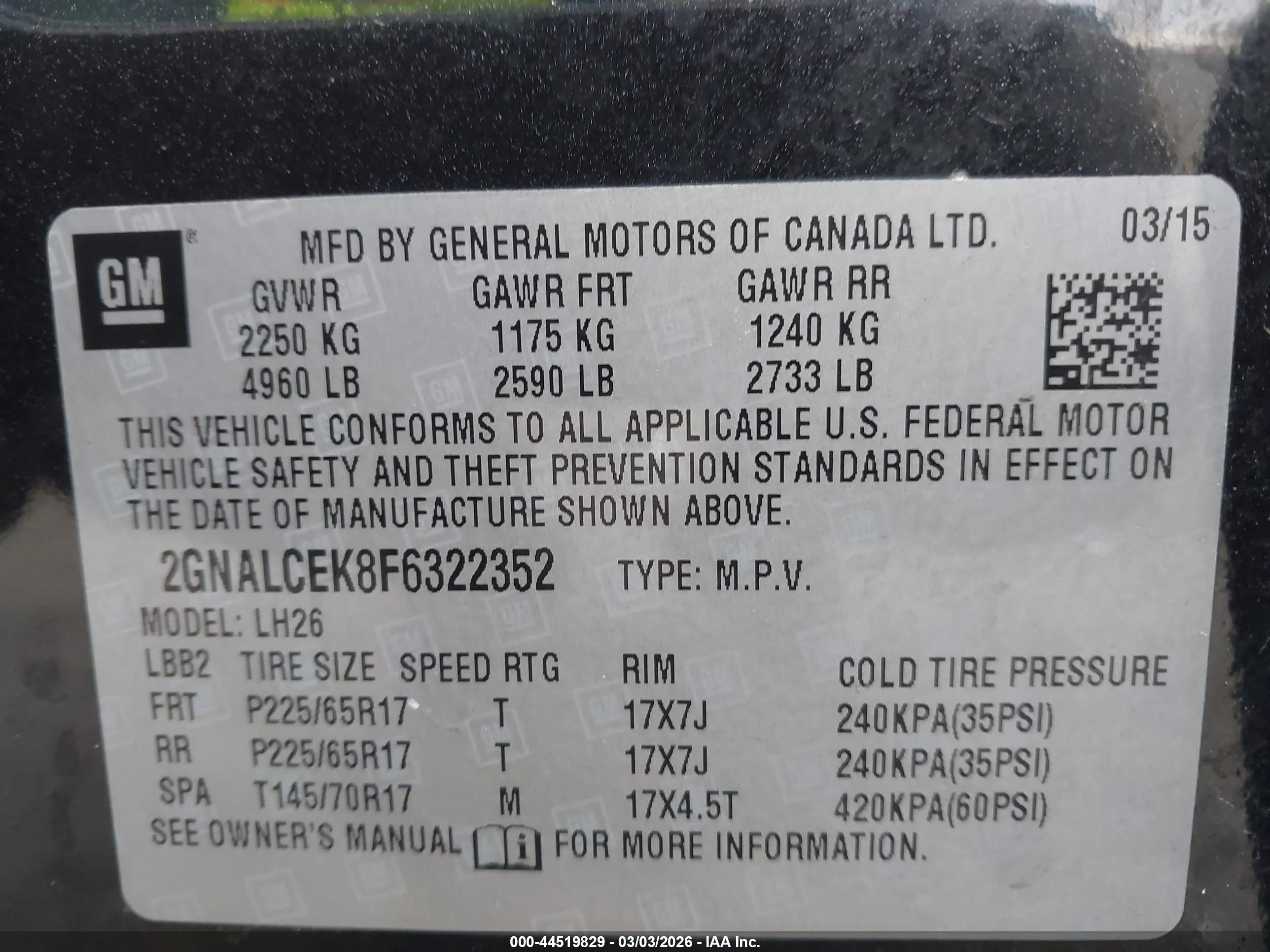 CHEVROLET EQUINOX image 9