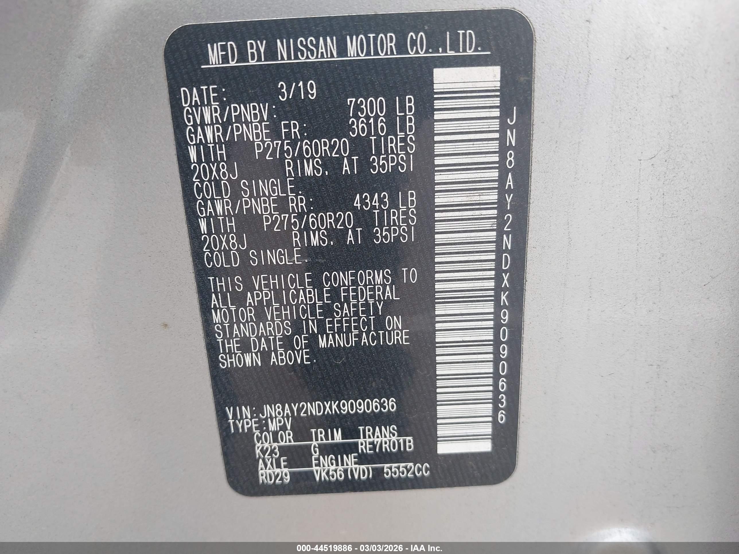 NISSAN ARMADA image 9