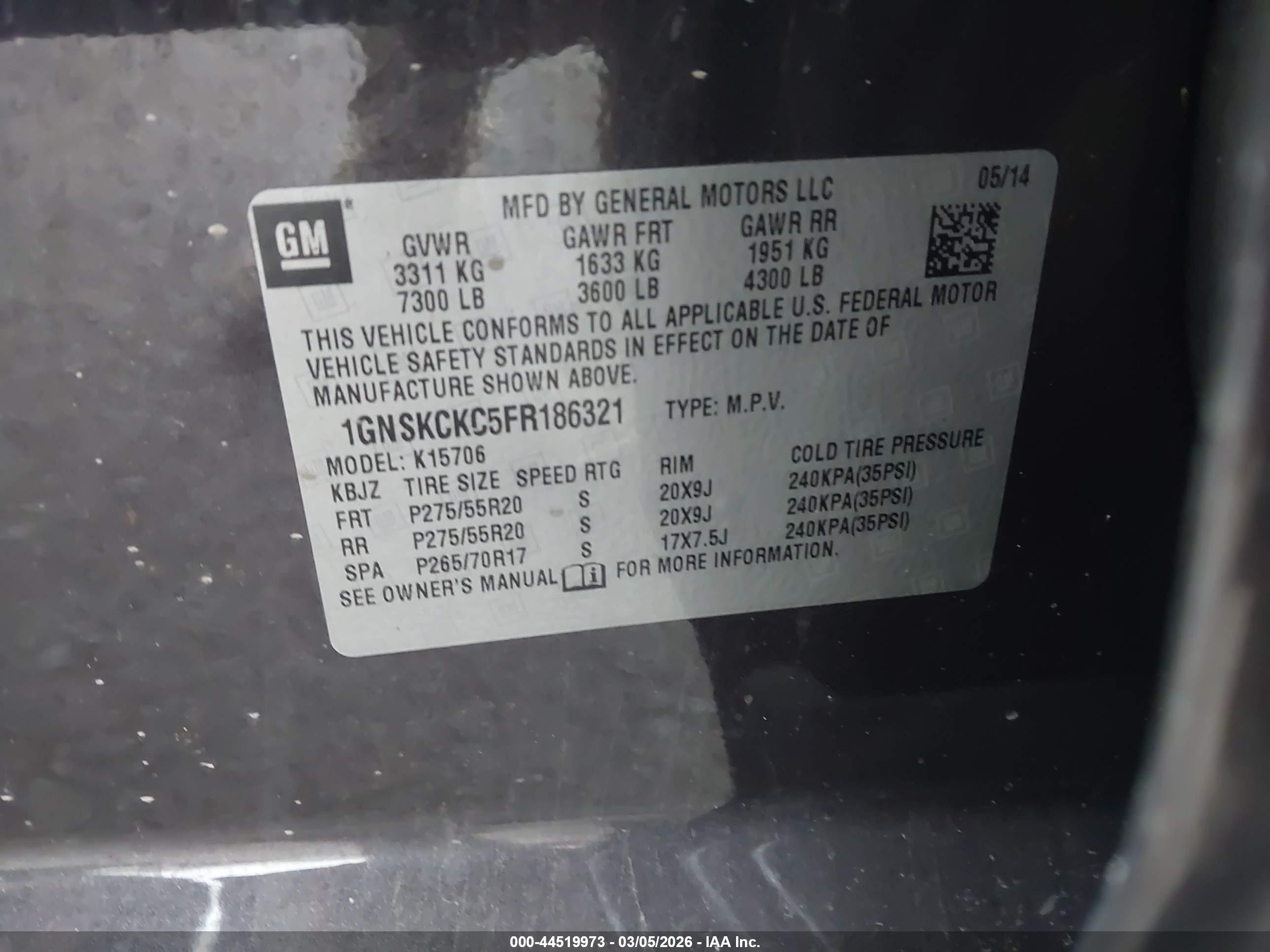CHEVROLET TAHOE image 9