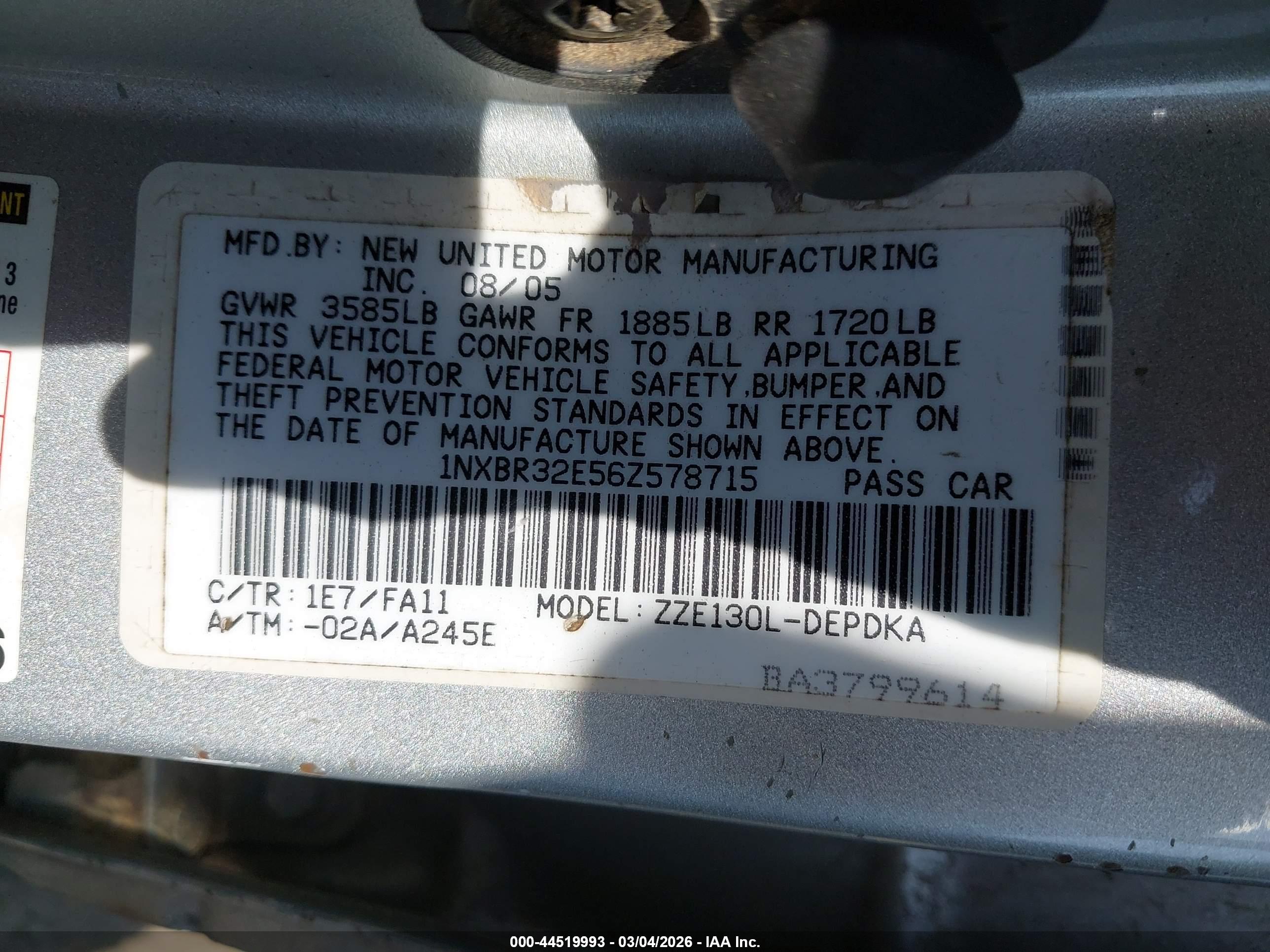 TOYOTA COROLLA image 9