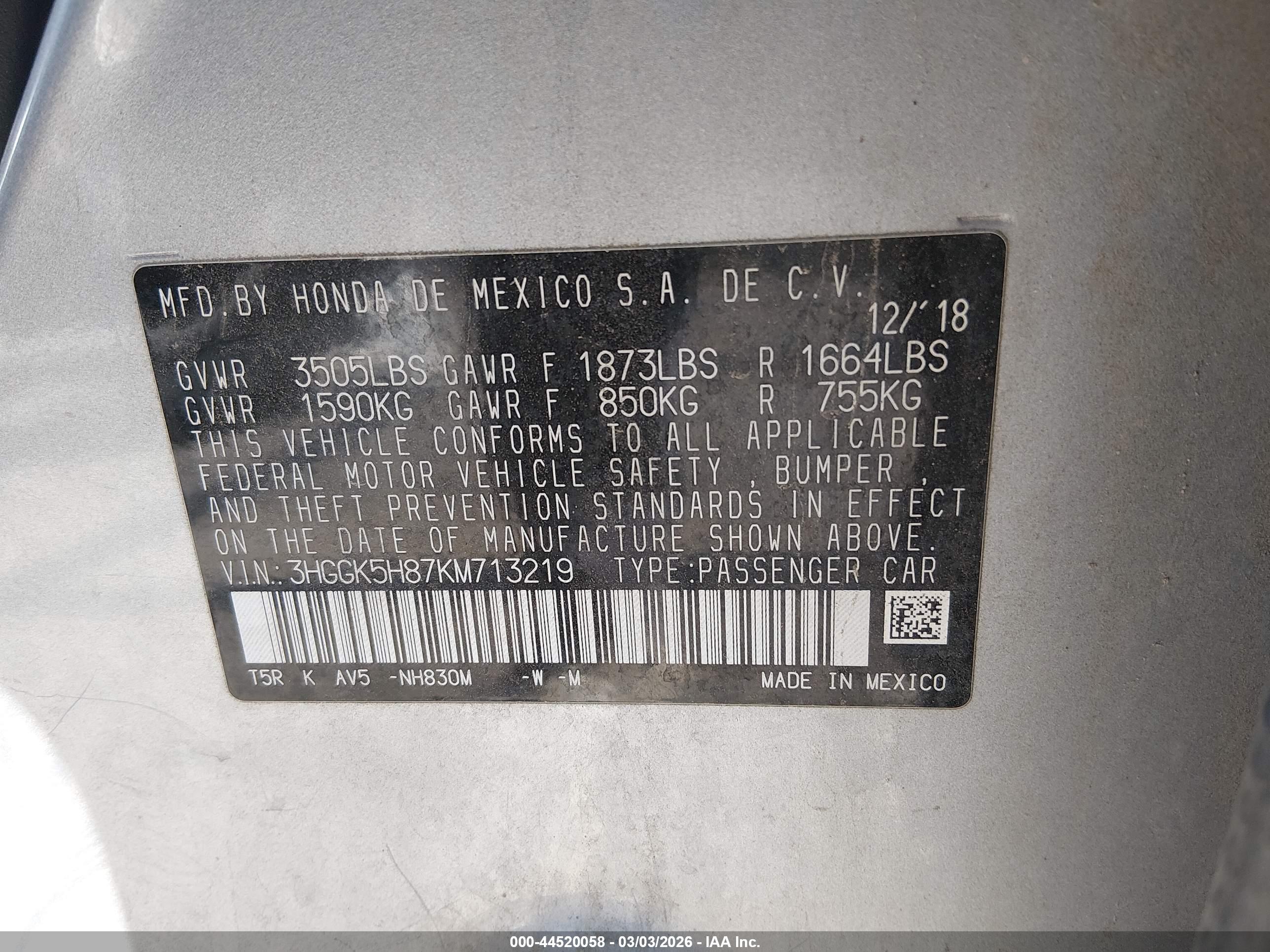 HONDA FIT image 9