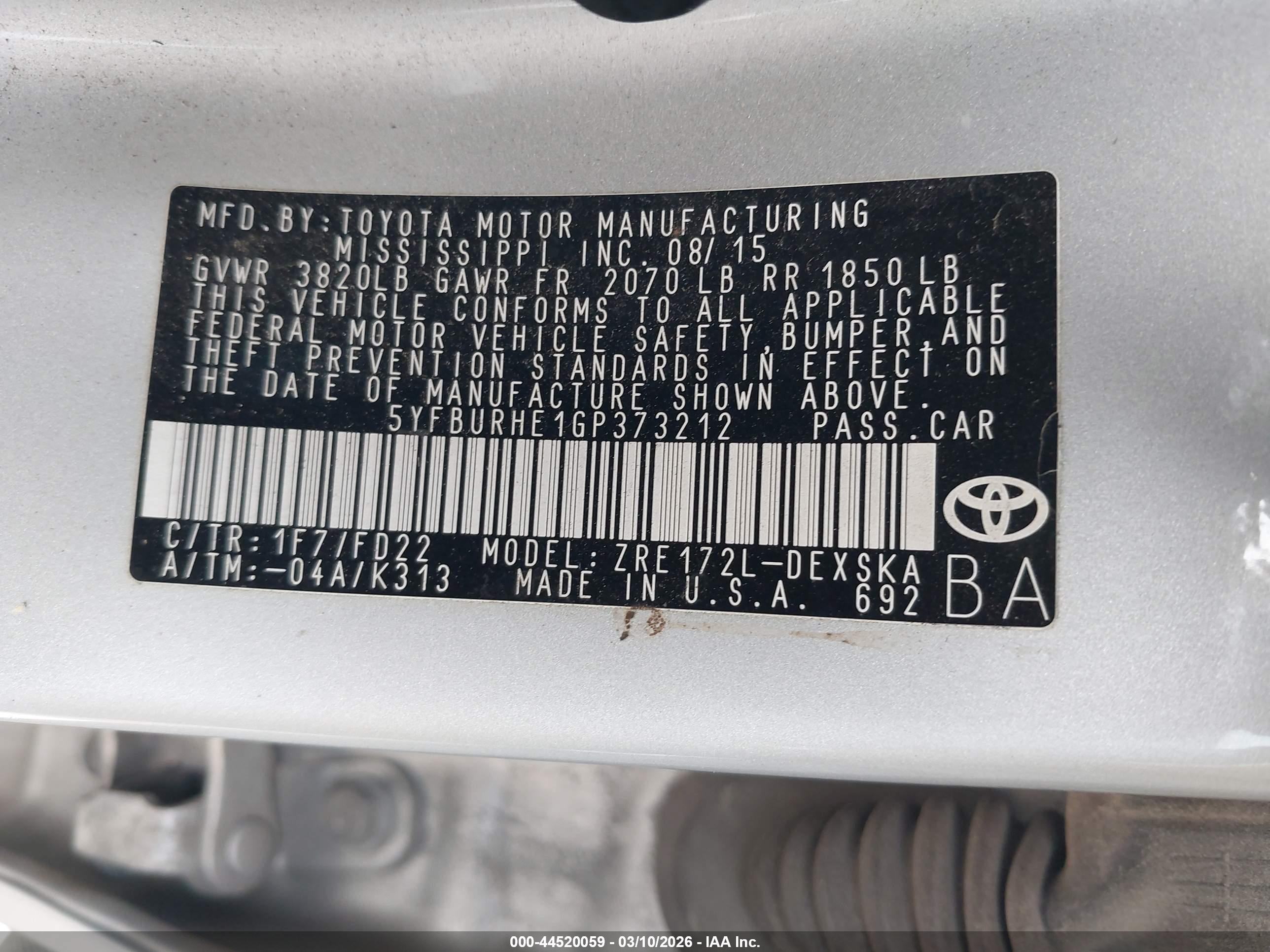 TOYOTA COROLLA image 9
