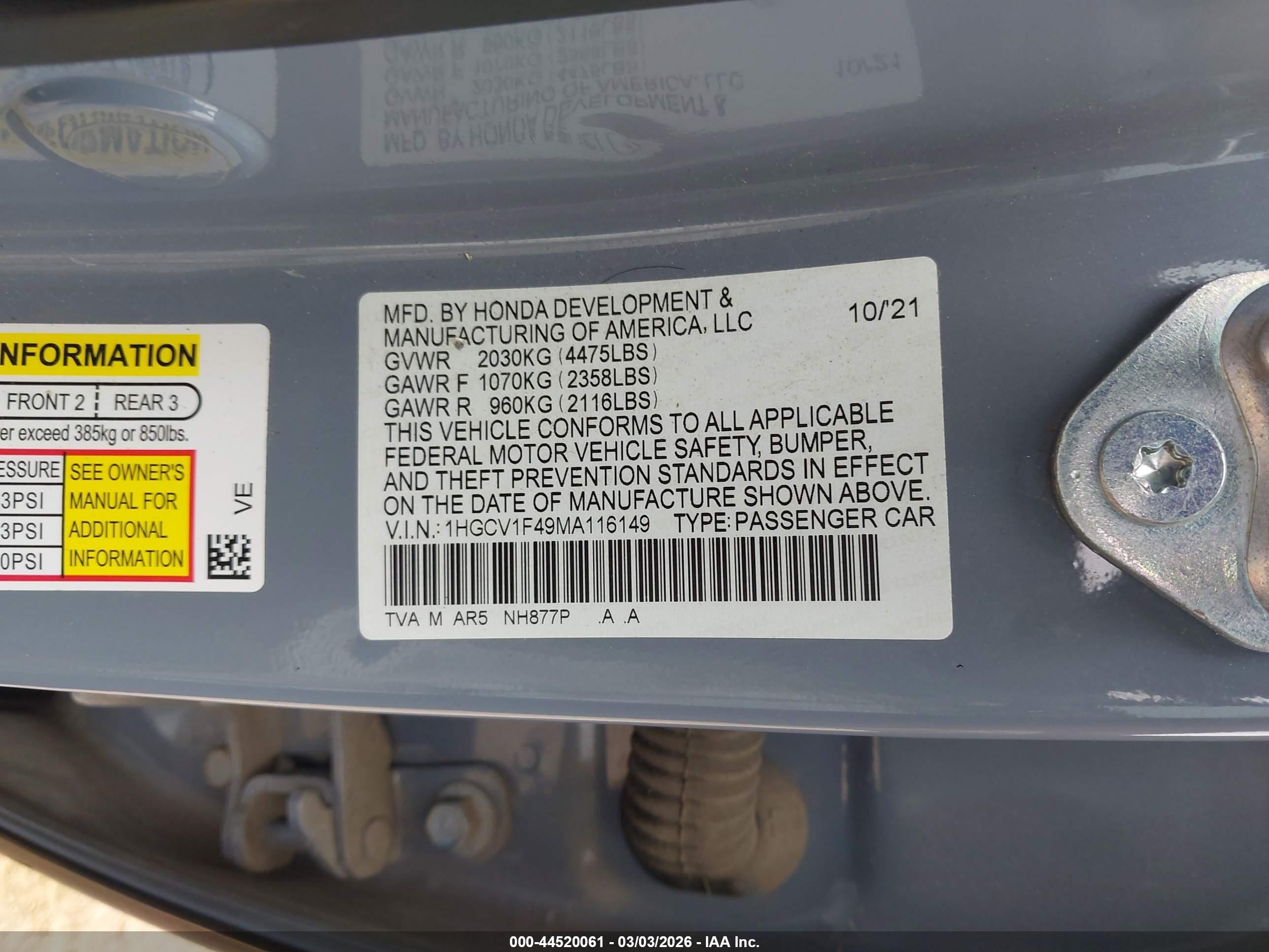 HONDA ACCORD image 9