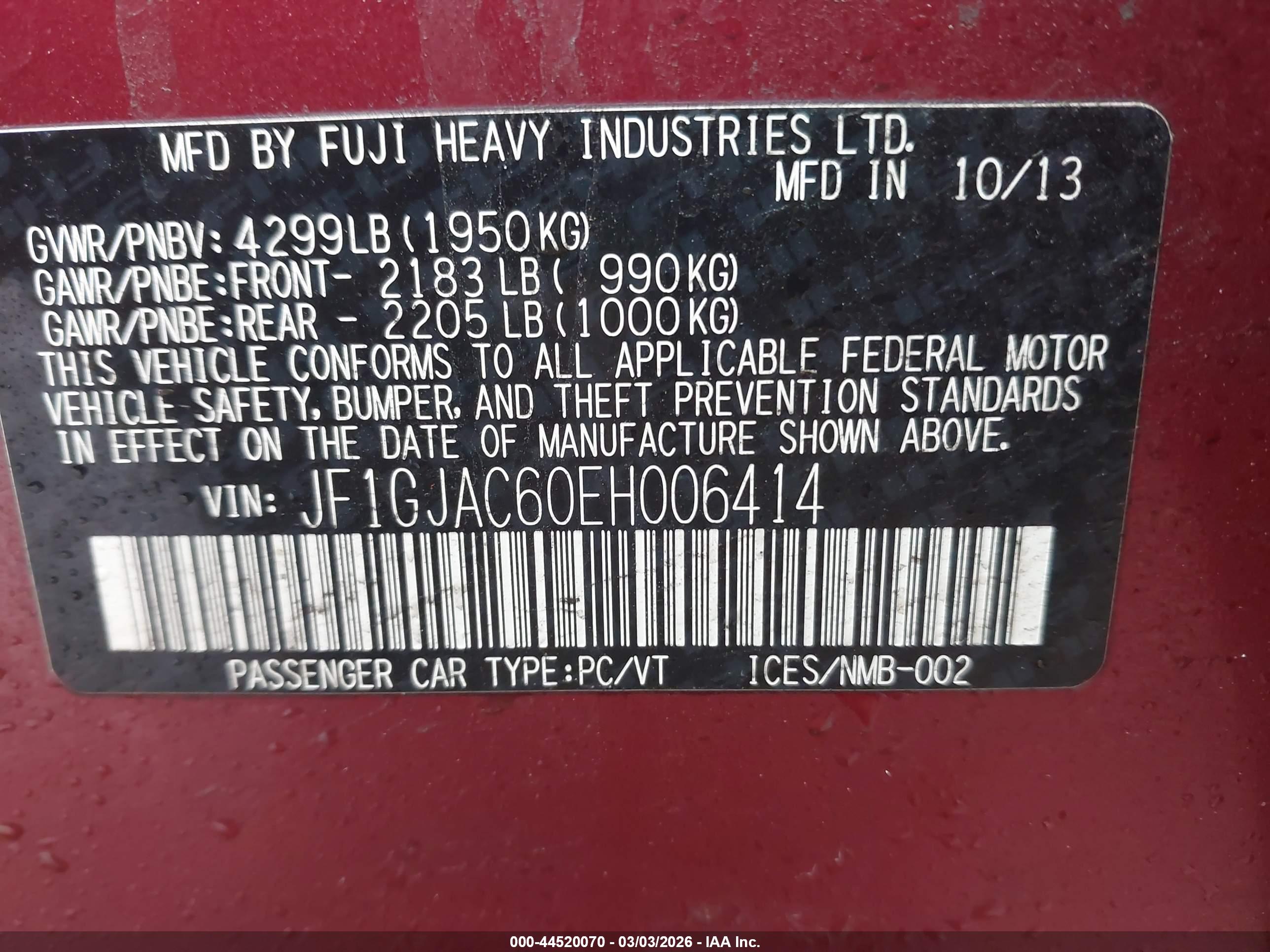 SUBARU IMPREZA image 9