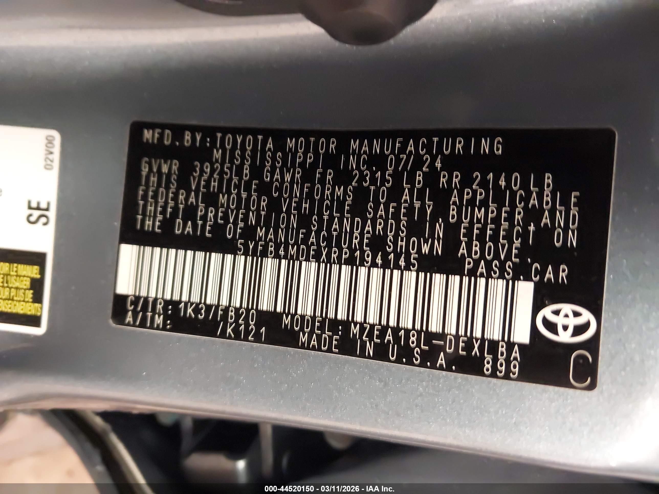 TOYOTA COROLLA image 9